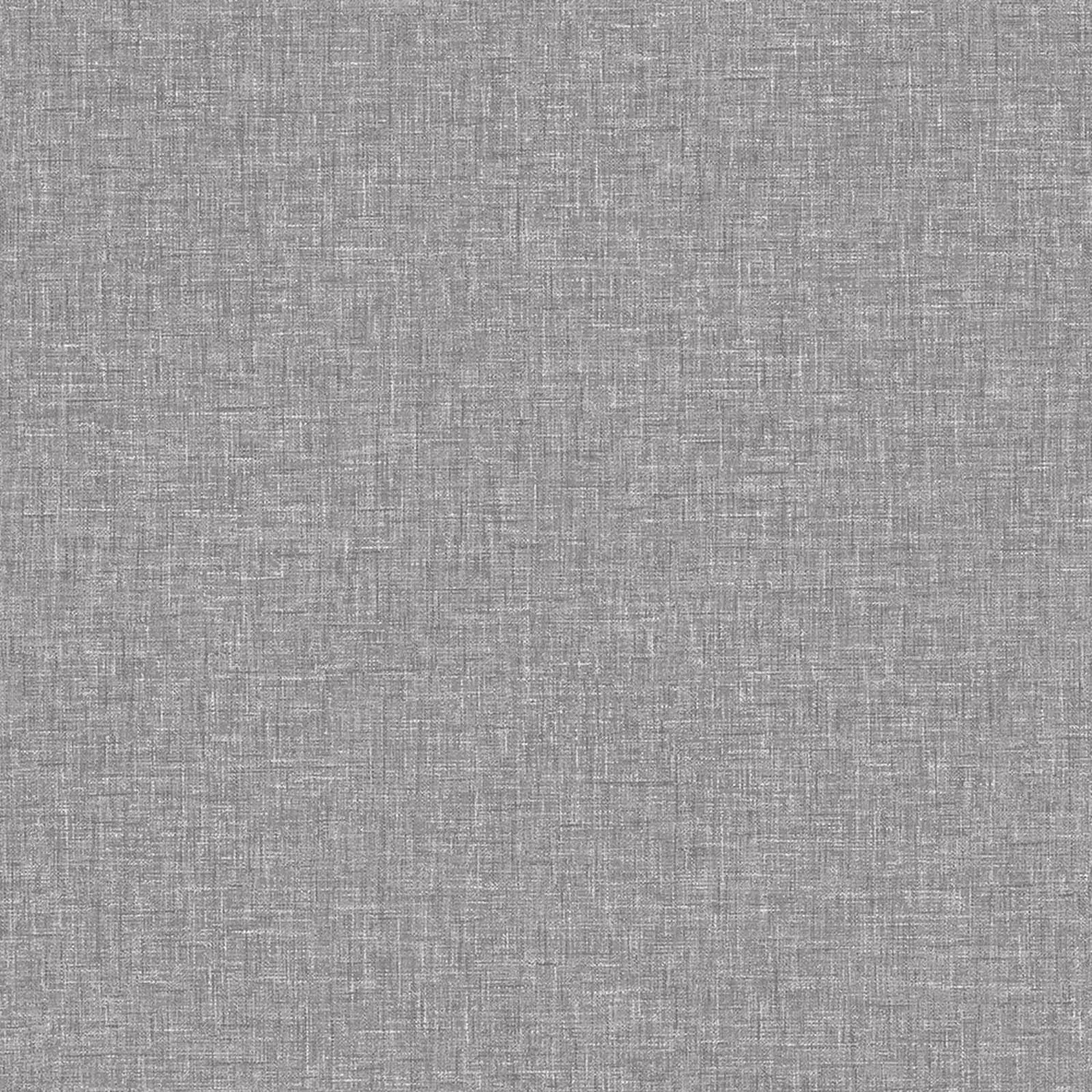 Arthouse Linen Texture Plain Textured Mid Grey Wallpaper Homebase