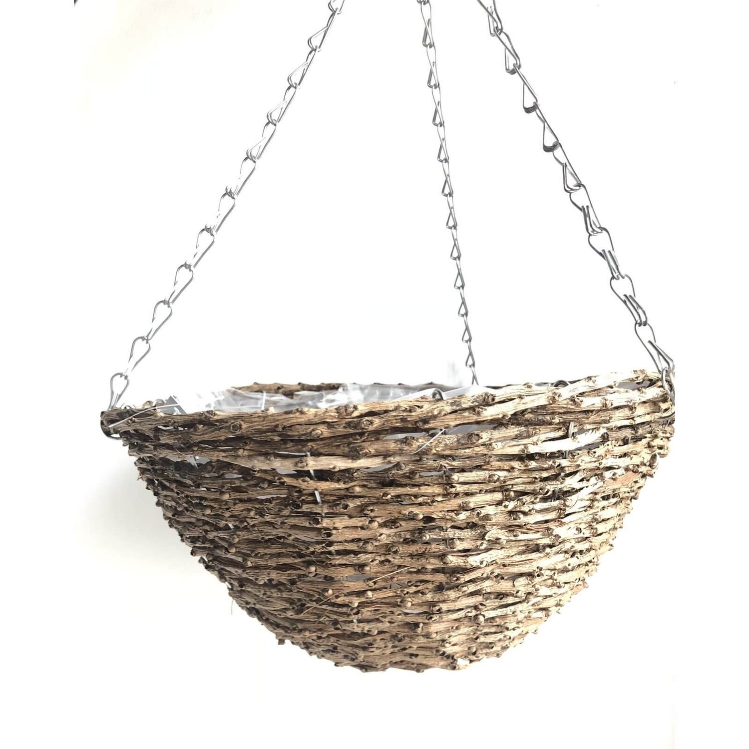 Hanging Basket Rattan 35cm Homebase