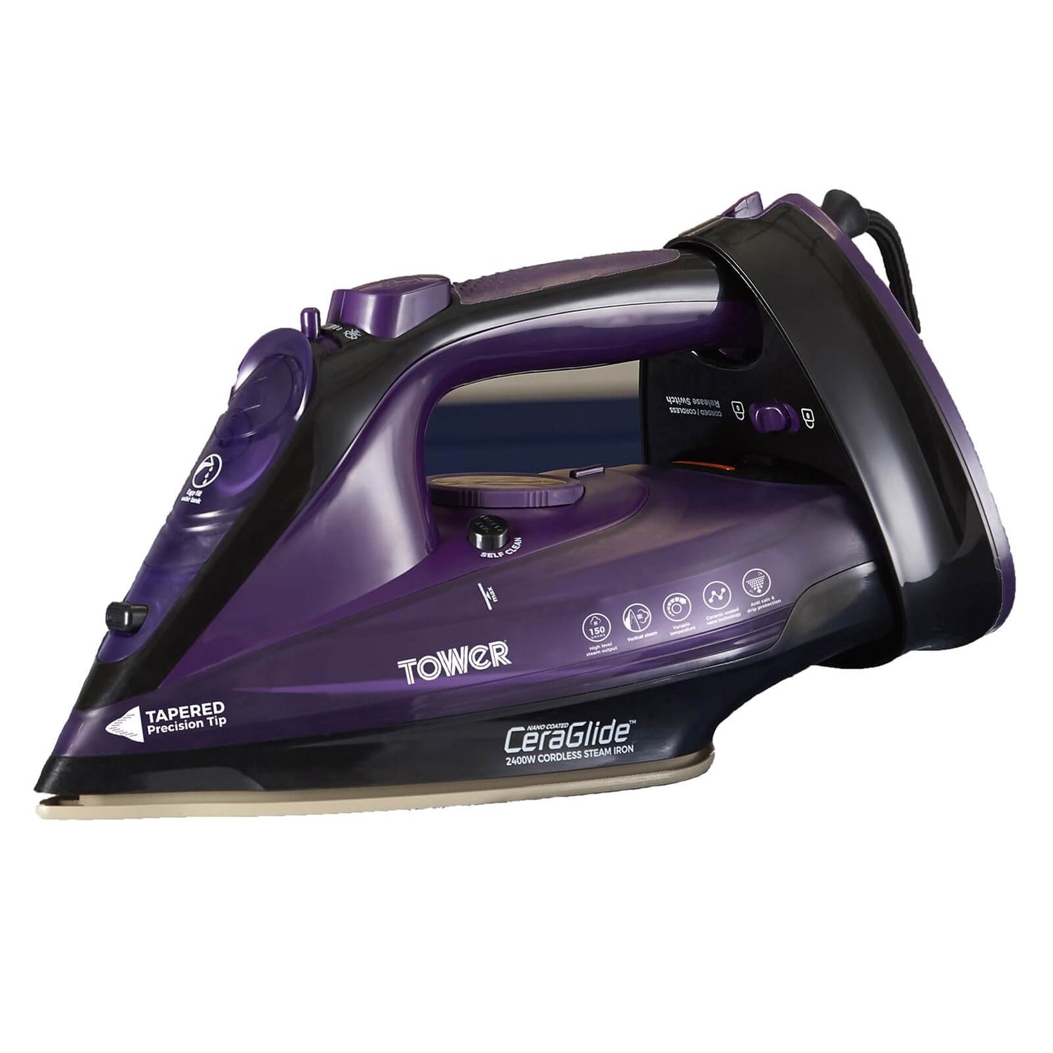 2400w Cord Cordless Steam Iron Homebase