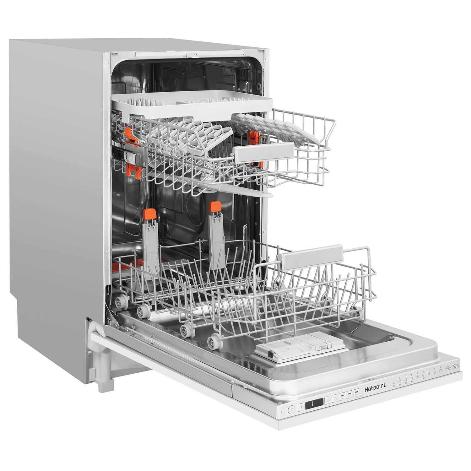 Hotpoint Ultima LSTF 9H123 C L Integrated Slimline Dishwasher Stainless Steel Homebase