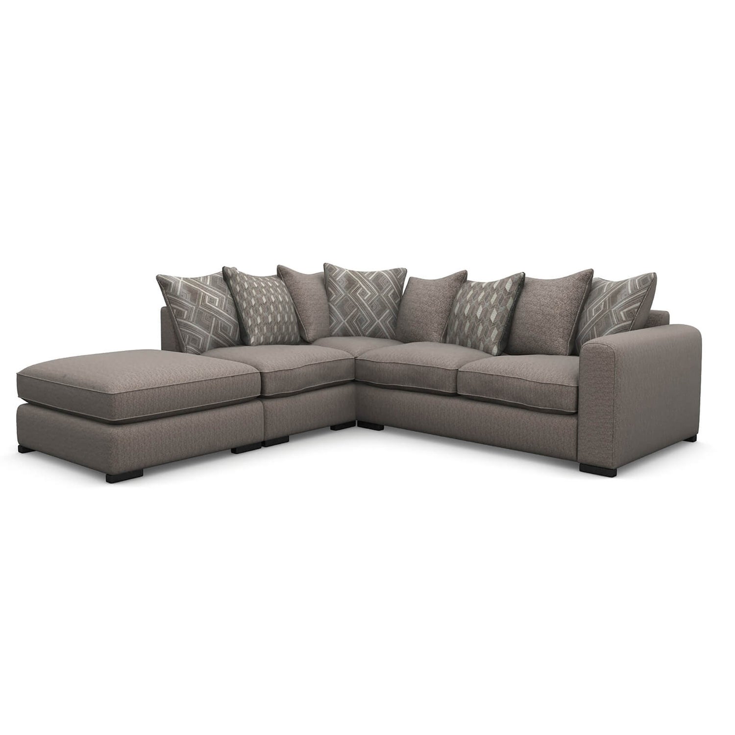 Lewis Lefthand Corner Sofa Mink Homebase
