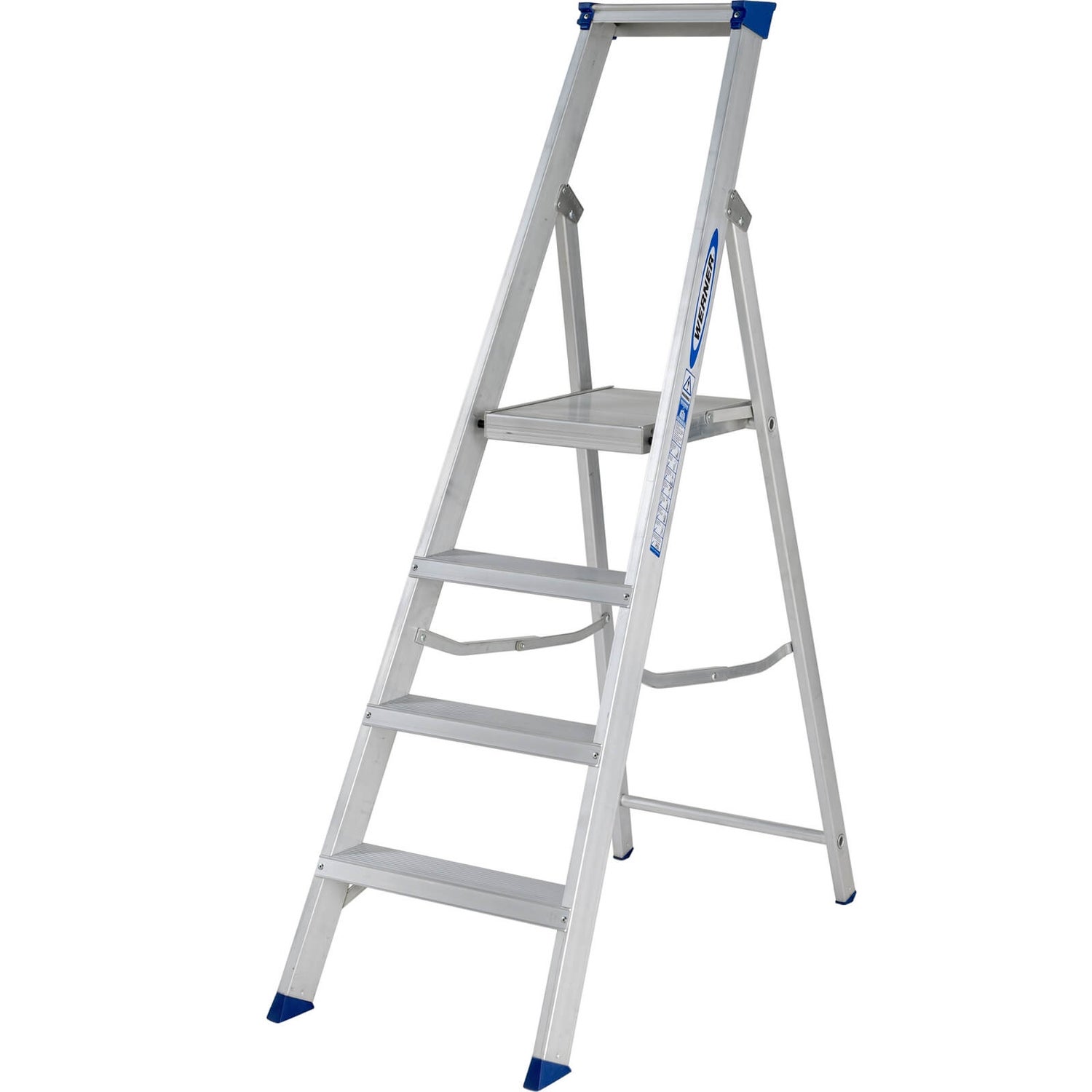 Werner MasterTrade Platform Step Ladder 4 Tread Homebase