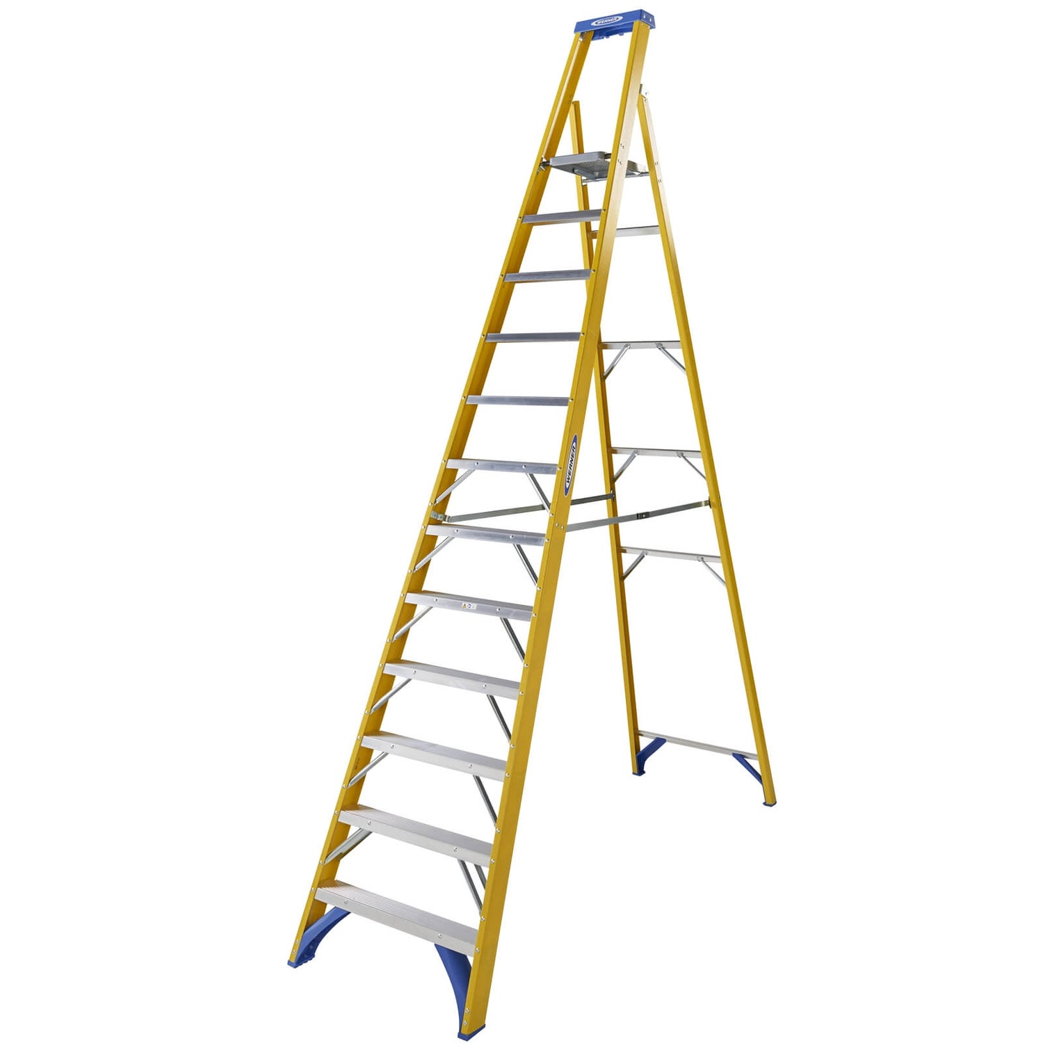 Werner Fibreglass Platform Step Ladder 12 Tread Homebase