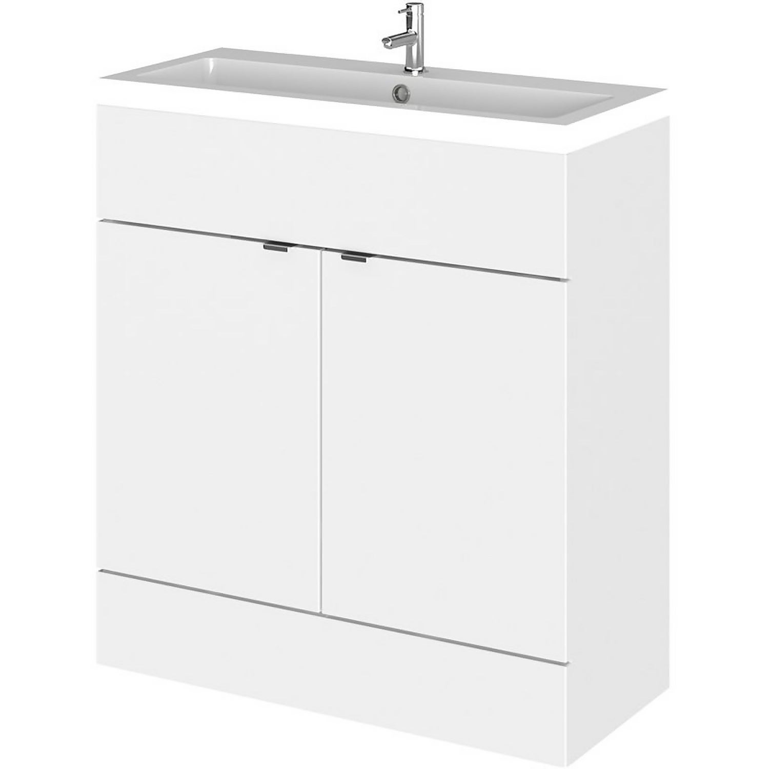 Balterley Dynamic 800mm Vanity Unit with Basin Gloss White Homebase