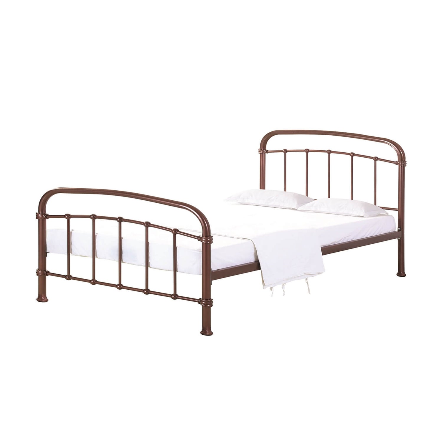 Halston Double Bed Copper Homebase