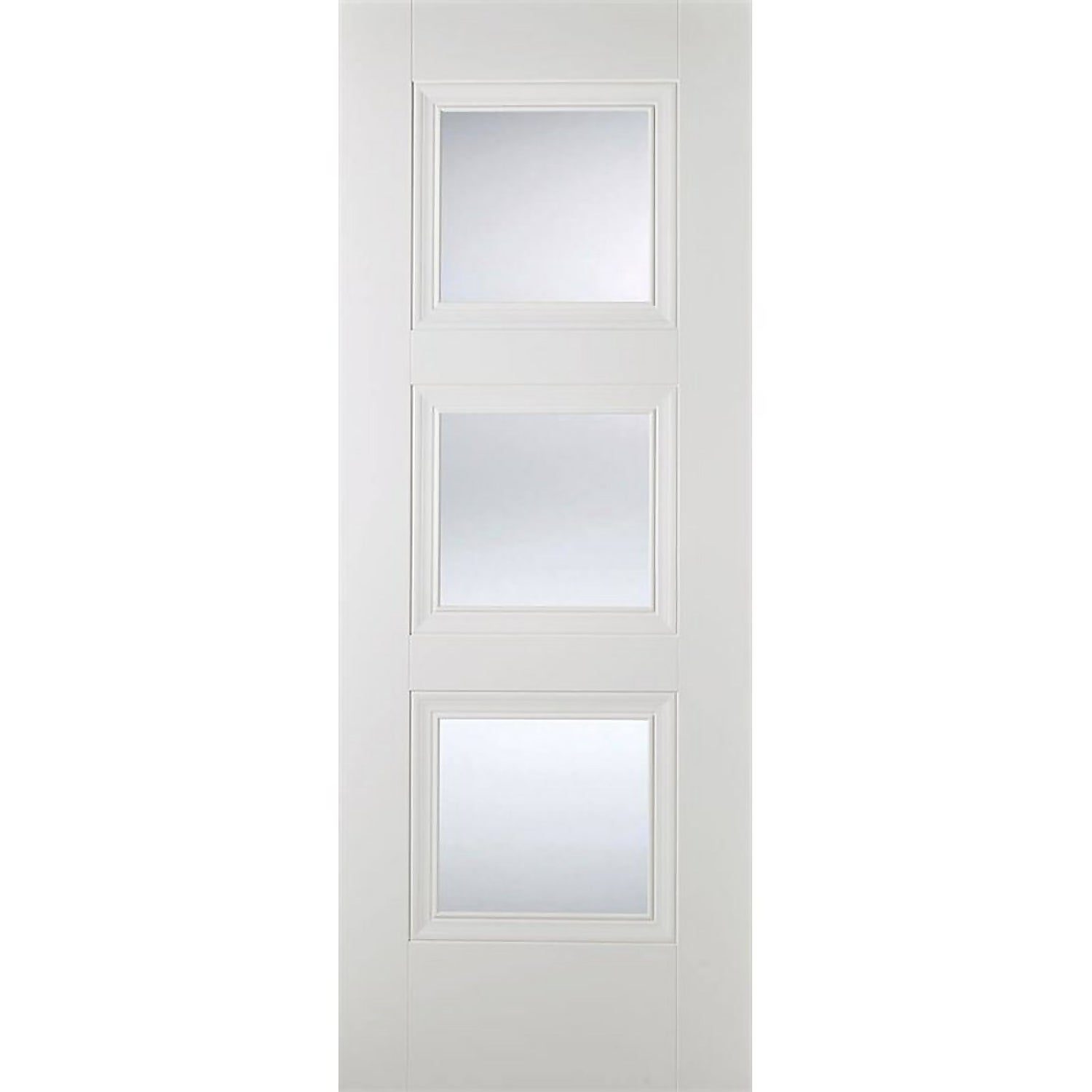 Amsterdam Internal Glazed Primed White 3 Lite Door 762 x 1981mm