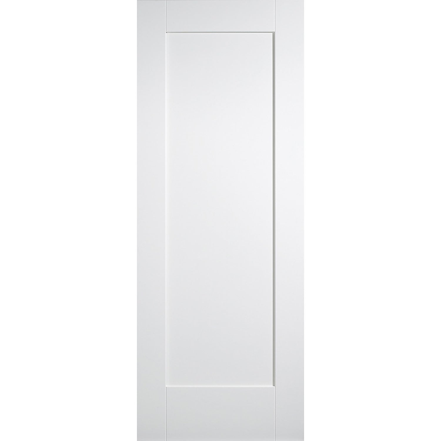 Shaker Internal Primed White 1 Panel Door 686 x 1981mm Homebase