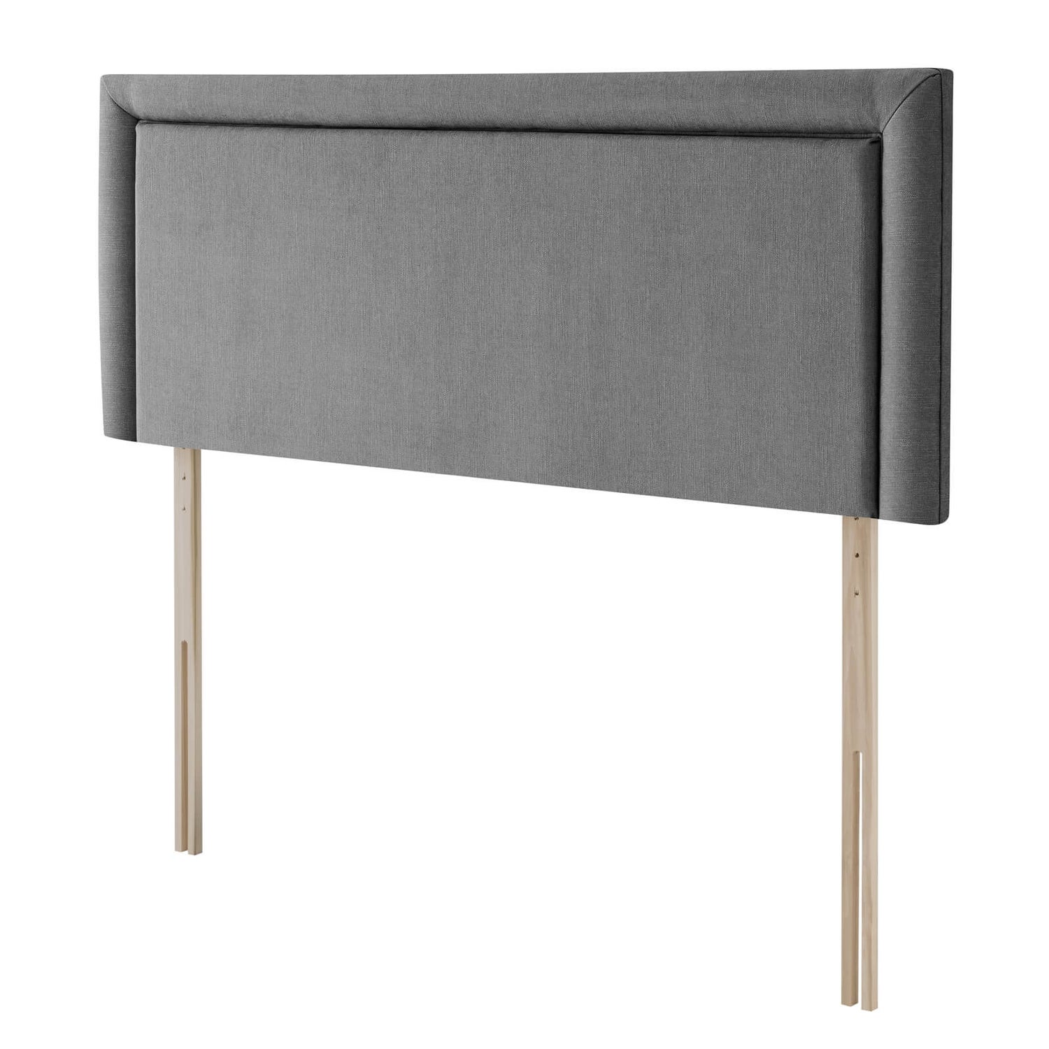 Silentnight Malvern Strutted Headboard Slate Grey Super King Homebase