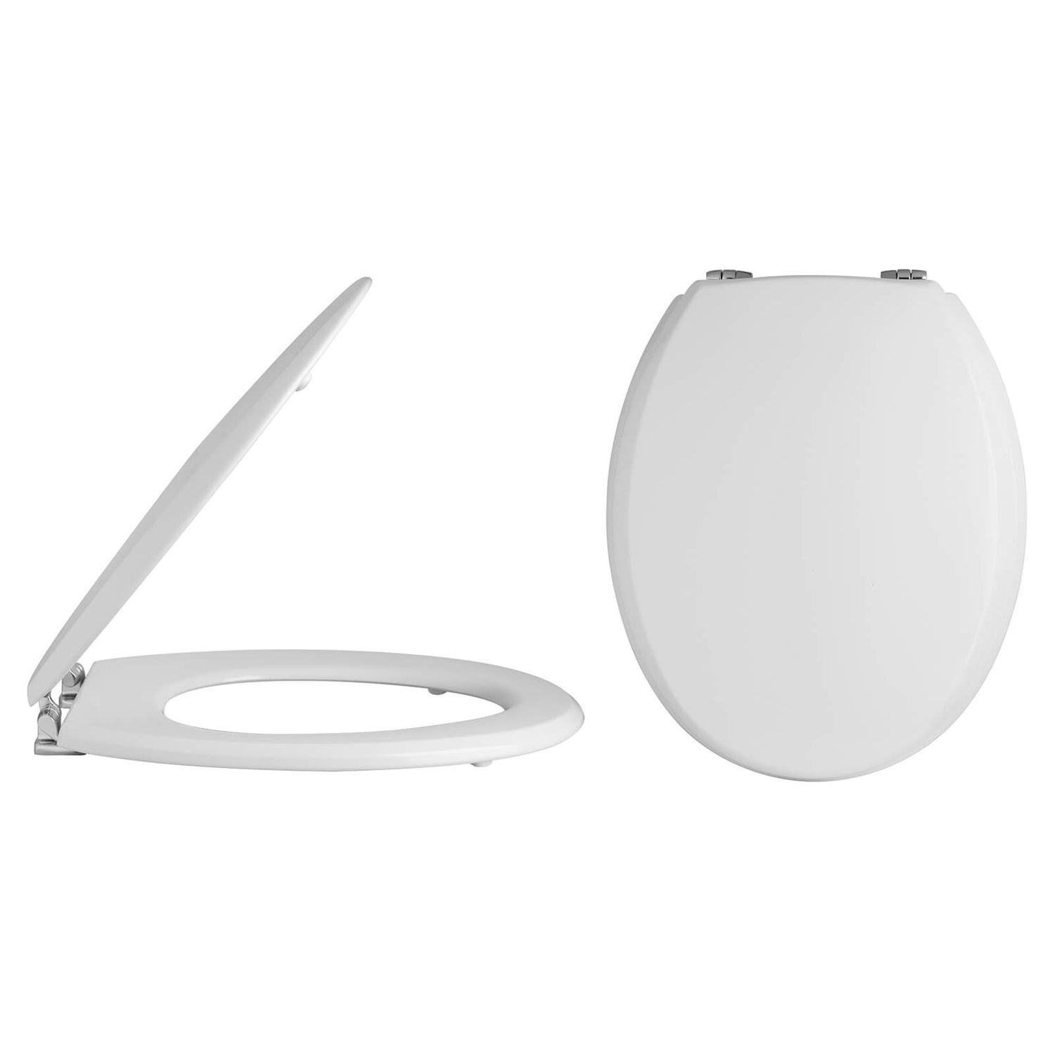 Balterley Round Toilet Seat Chrome Hinges Homebase