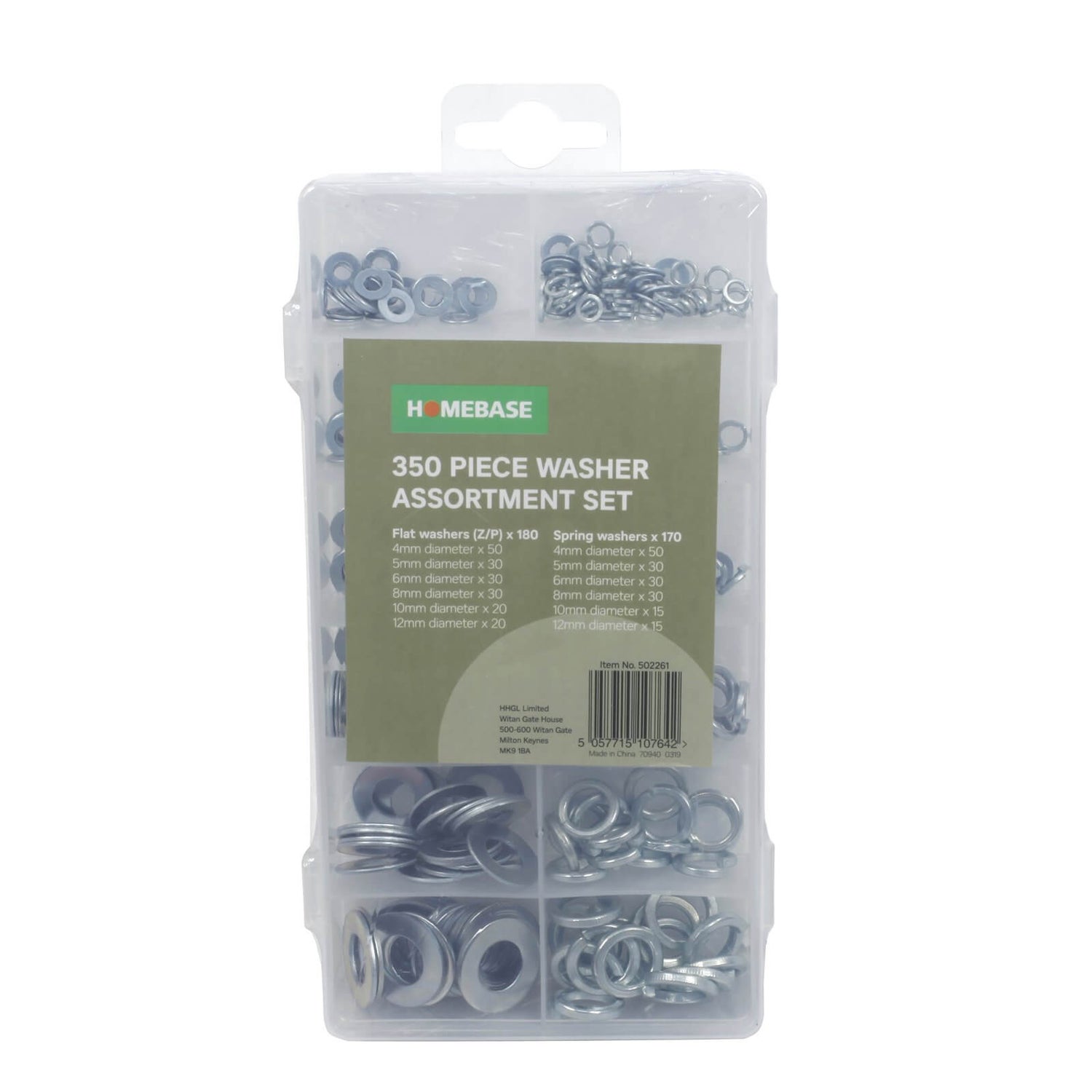 350pcs Washers Assortment Homebase