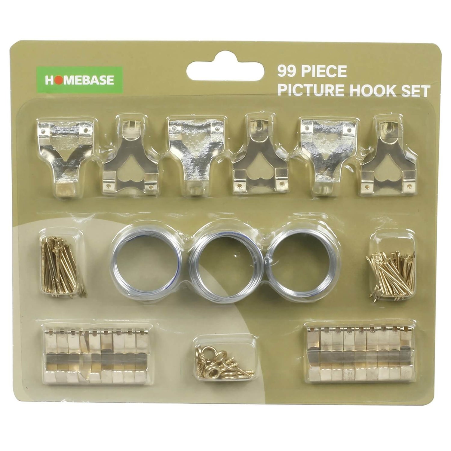 99 Piece Picture Hook Set Homebase
