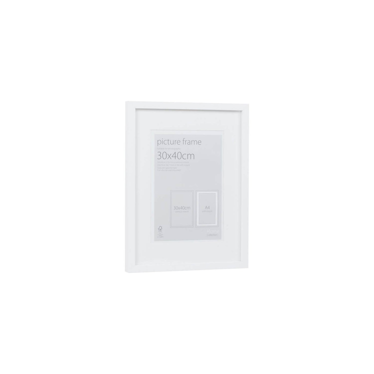 Picture Frame White 30 x 40cm Homebase