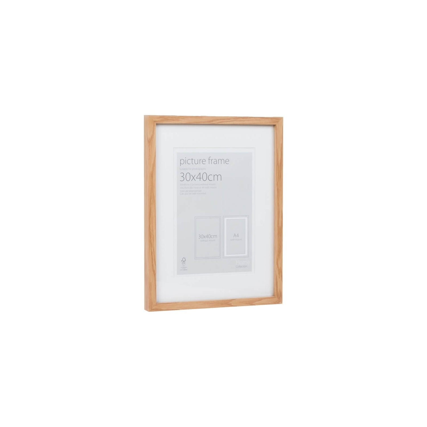 Picture Frame Oak 30 x 40cm Homebase