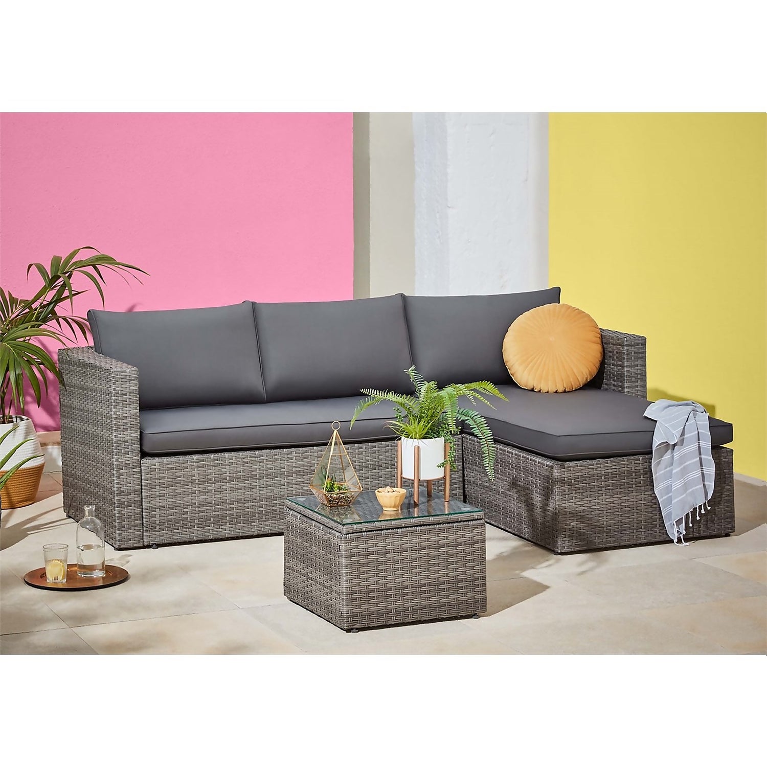 Matara Rattan Corner Sofa Dining And Garden Furniture Set Review