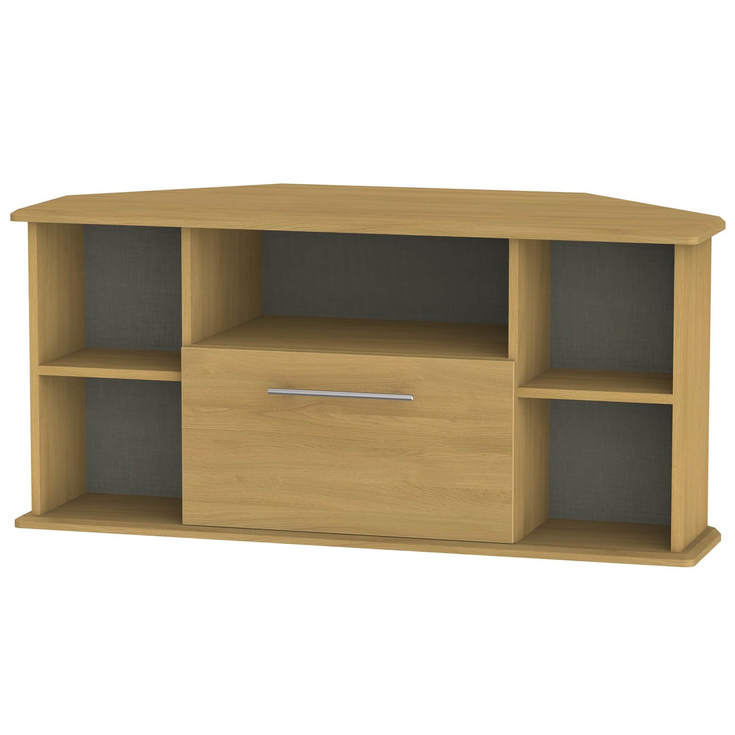 Siena Corner TV Unit Modern Oak Homebase