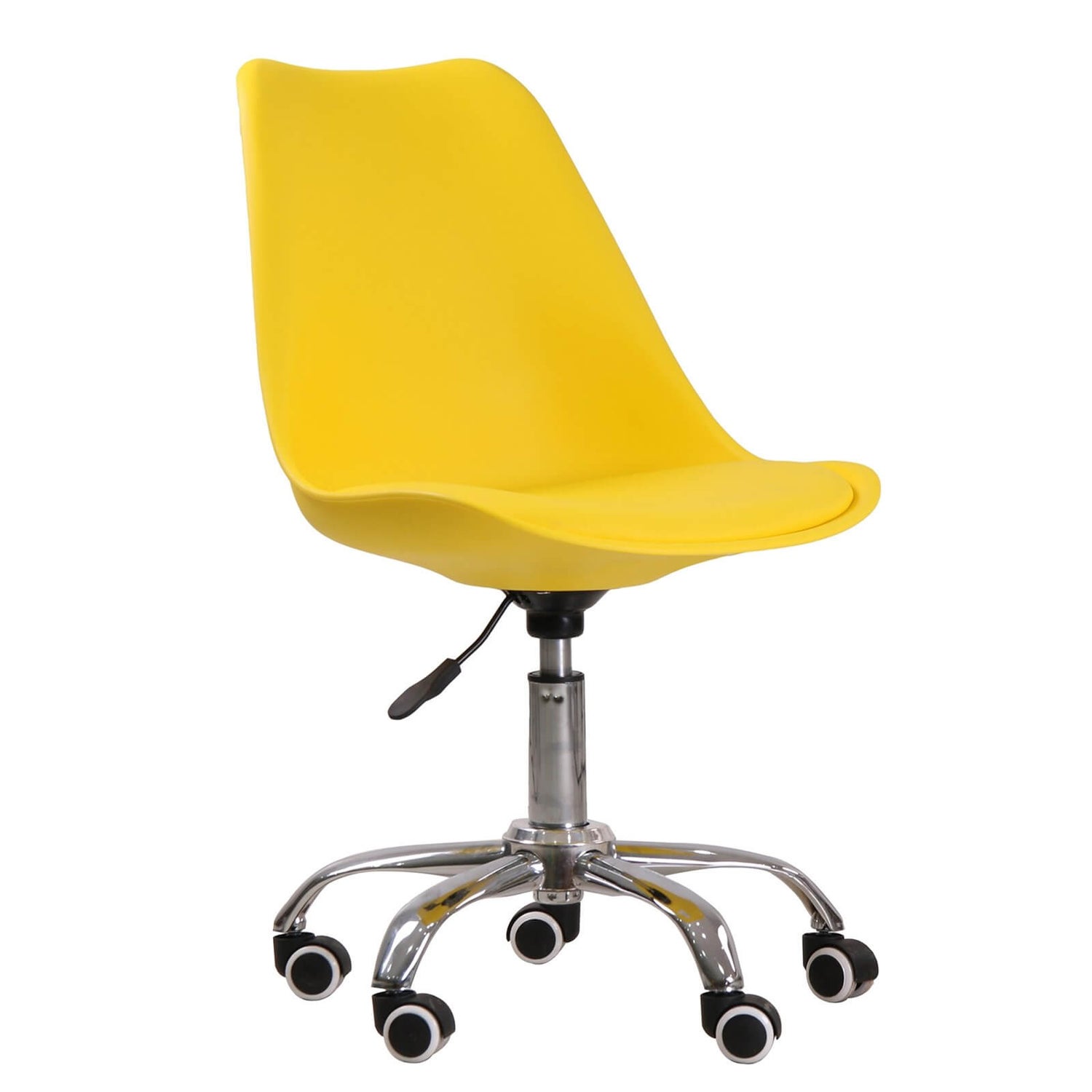 Orsen Swivel Office Chair Yellow Homebase