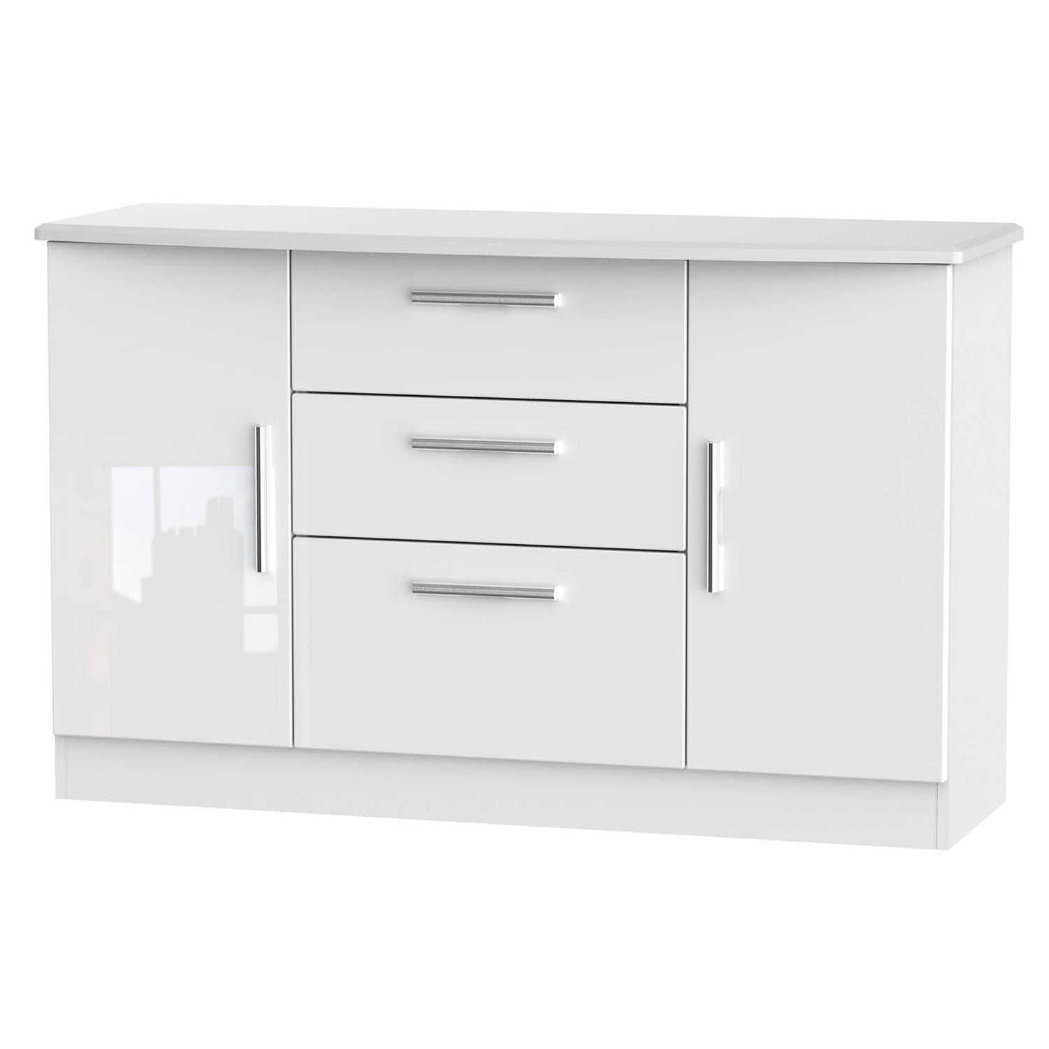 Kensington 2 Door 3 Drawer Sideboard White Homebase