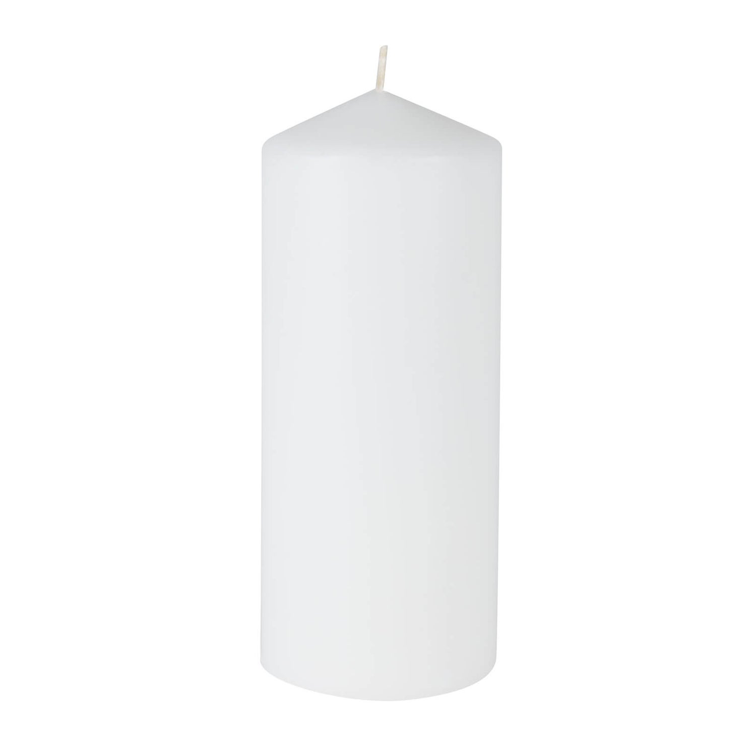 Large Pillar Candle White Homebase