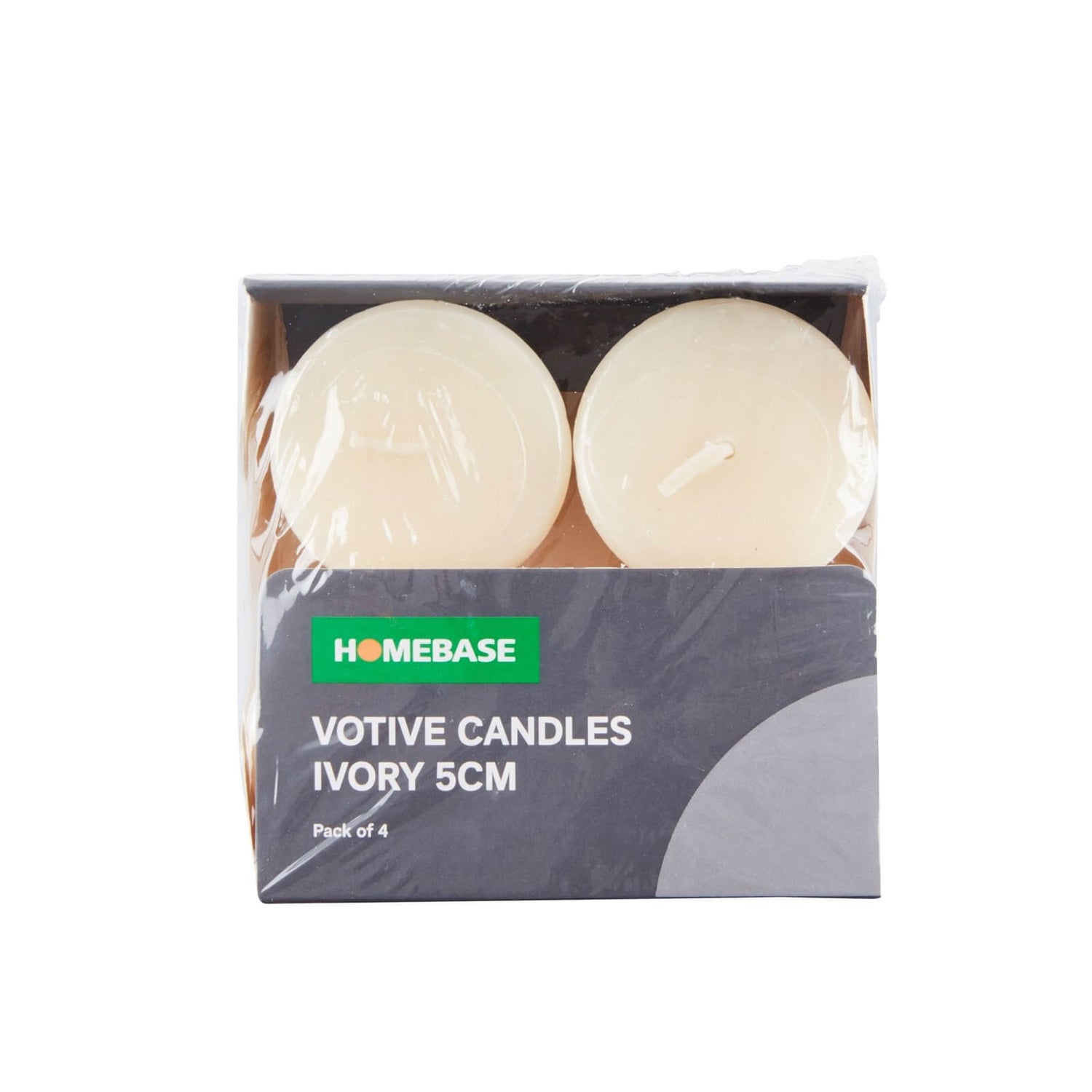4 x Votive Candles Ivory Homebase