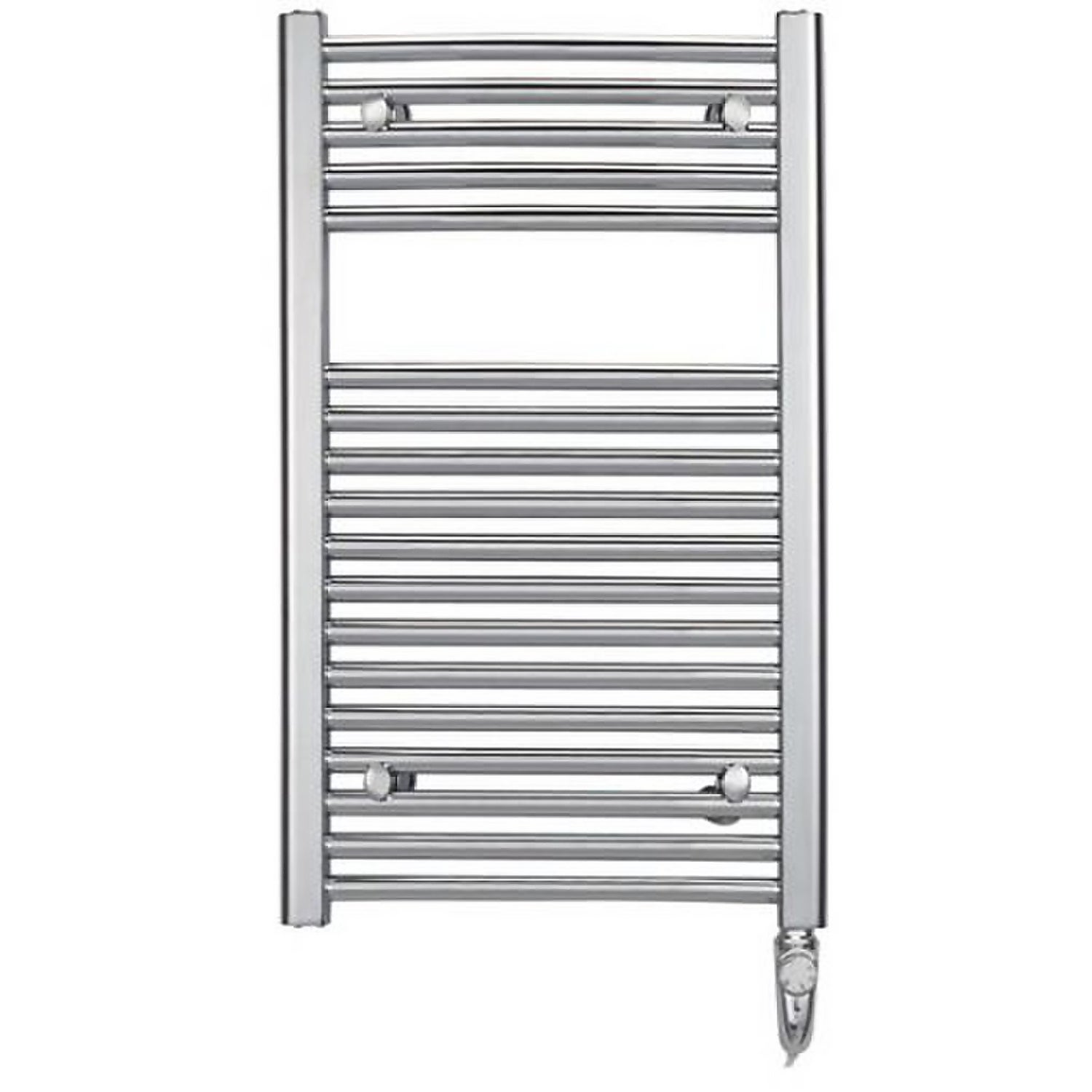 Bathstore ImProv 900 x 450mm Curved Chrome Electric Radiator | Homebase