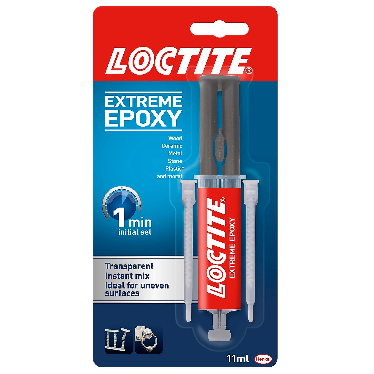 Loctite Quick Set Minute Epoxy Yellow Syringe (each)