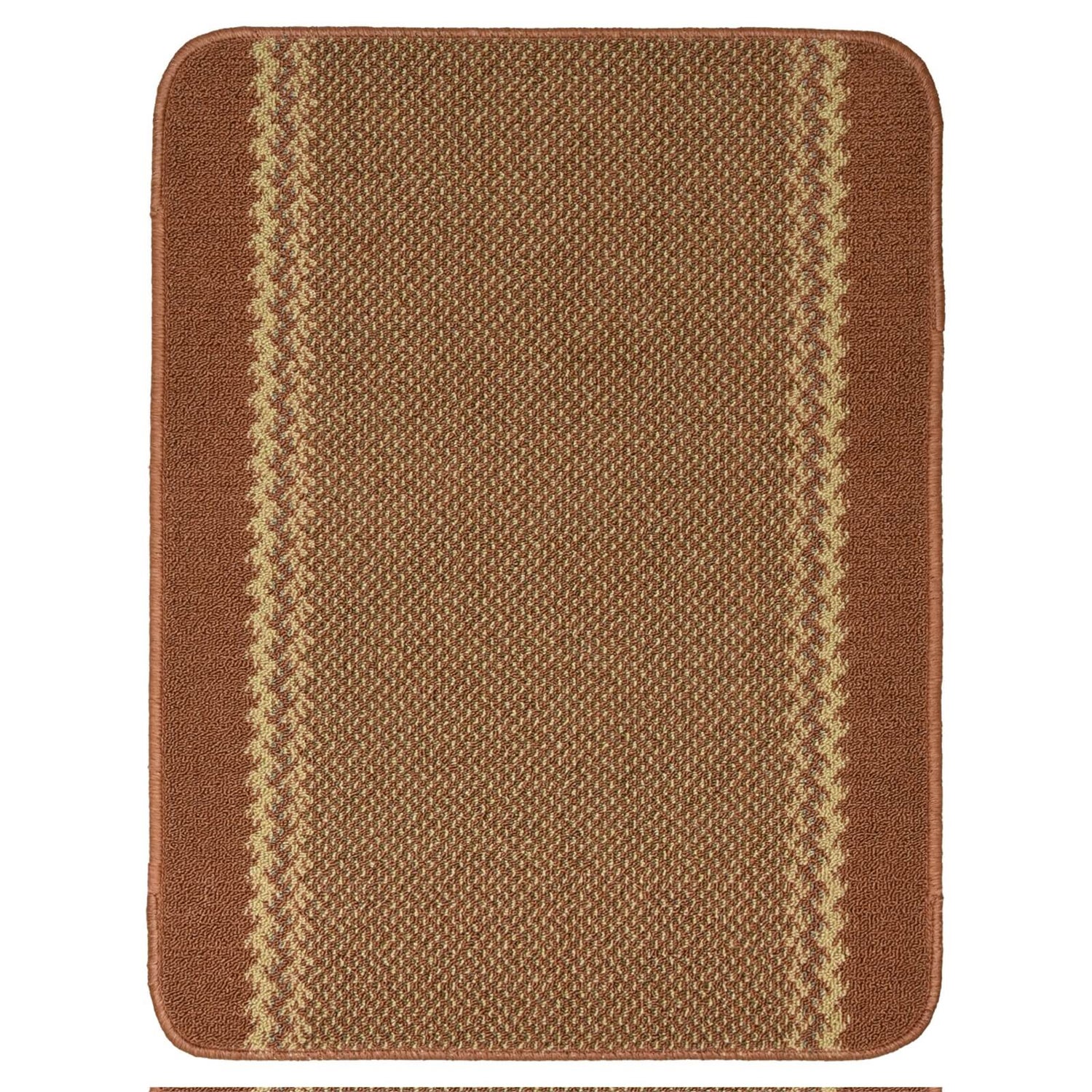 Richmond washable mat Terracotta Homebase