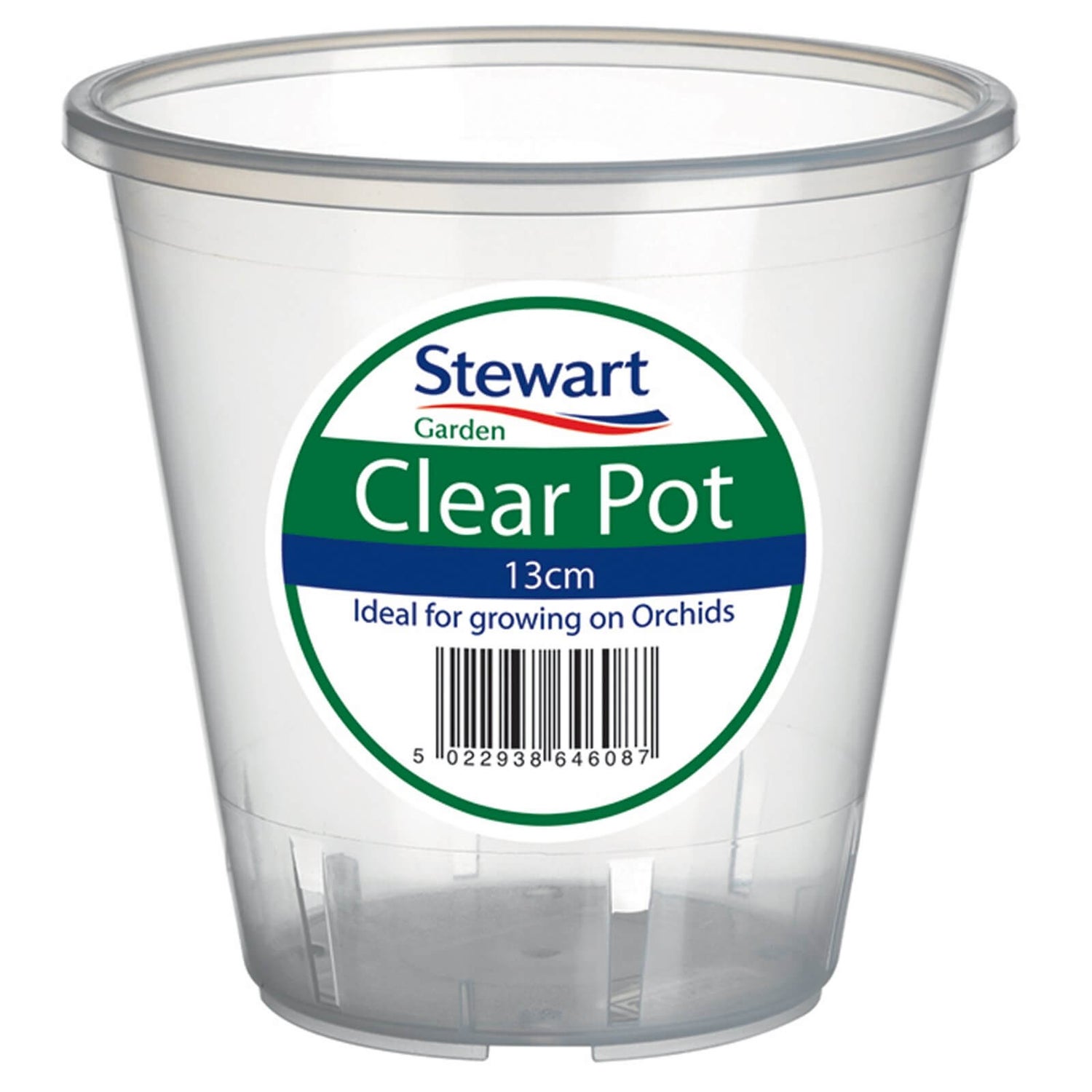 Clear Plastic Pot 13cm Homebase