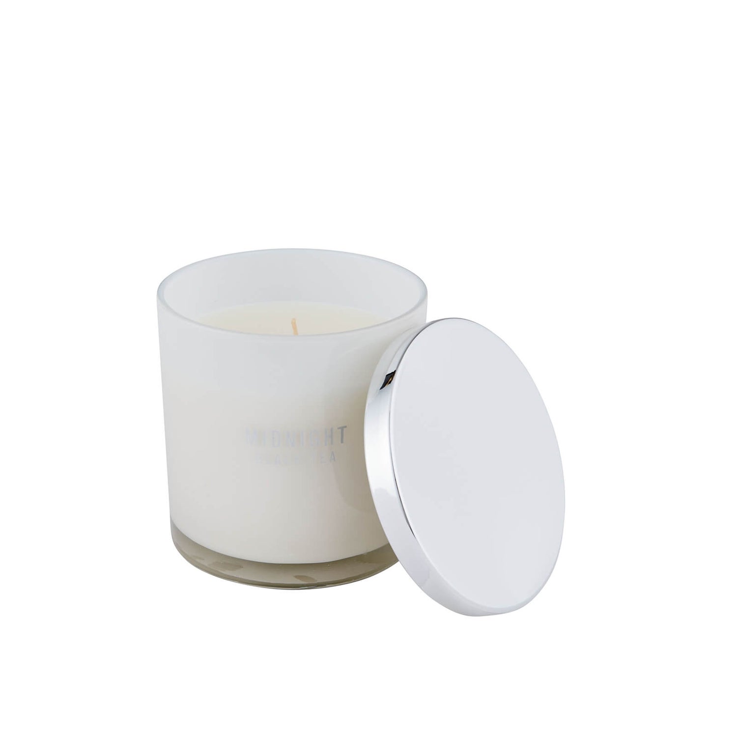 Midnight Black Tea Candle with Lid Homebase