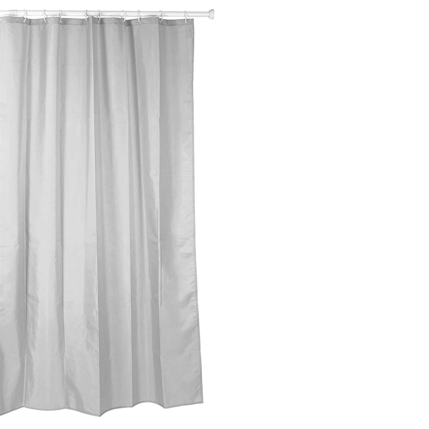 Shower Curtain 180 X 200 Grey Homebase