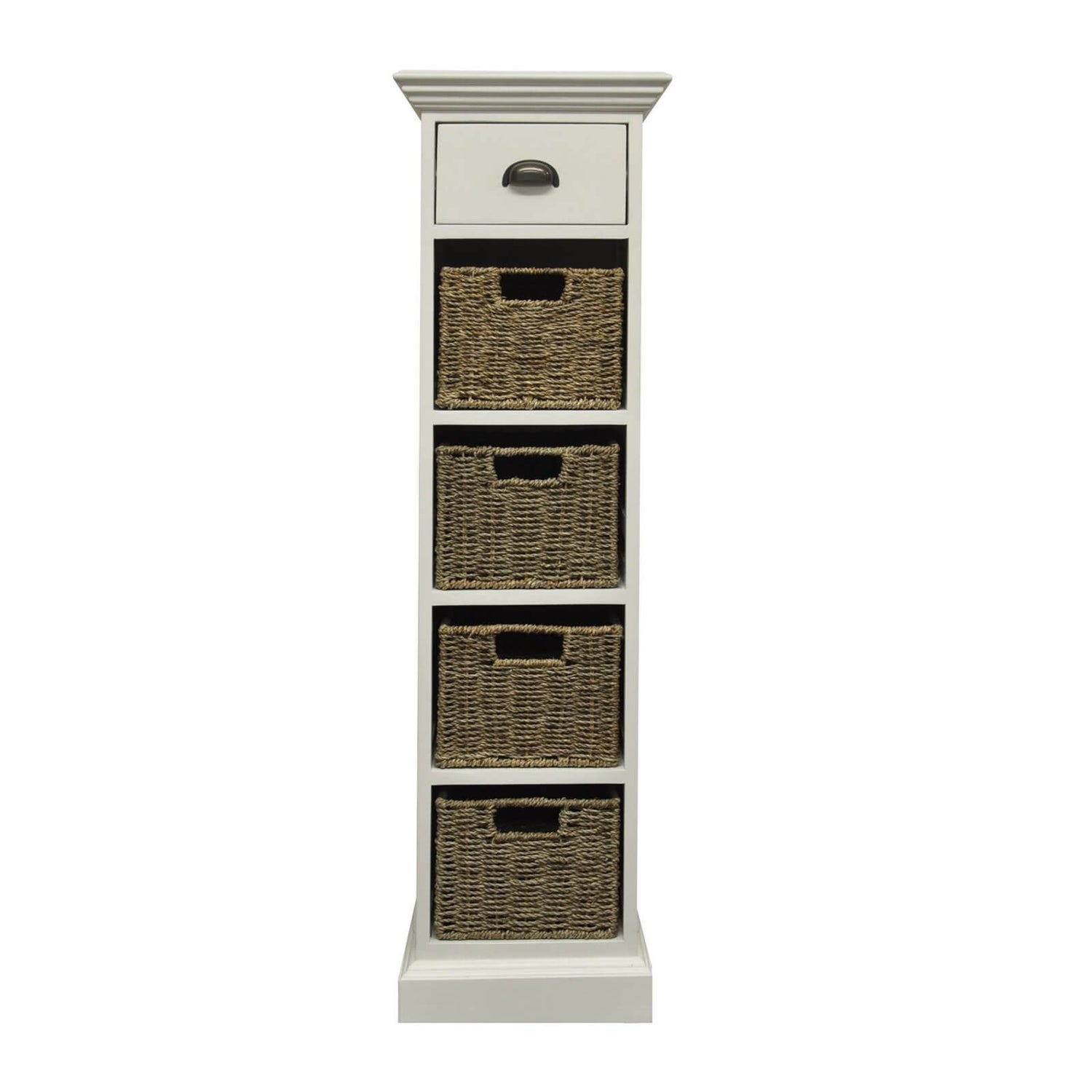 Holywell 1 Drawer 4 Wicker Basket Homebase