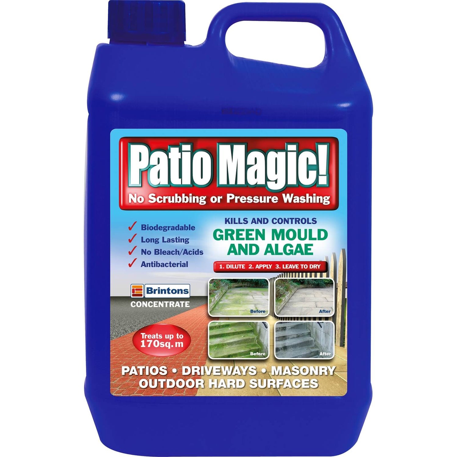 Patio Magic Hard Surface Cleaner 5l Homebase