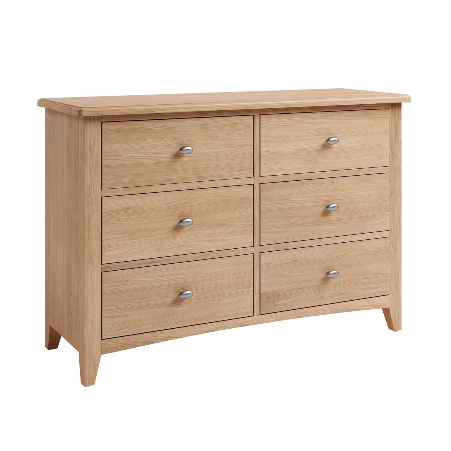 Kea 6 Drawer Chest of Drawers Oak Homebase