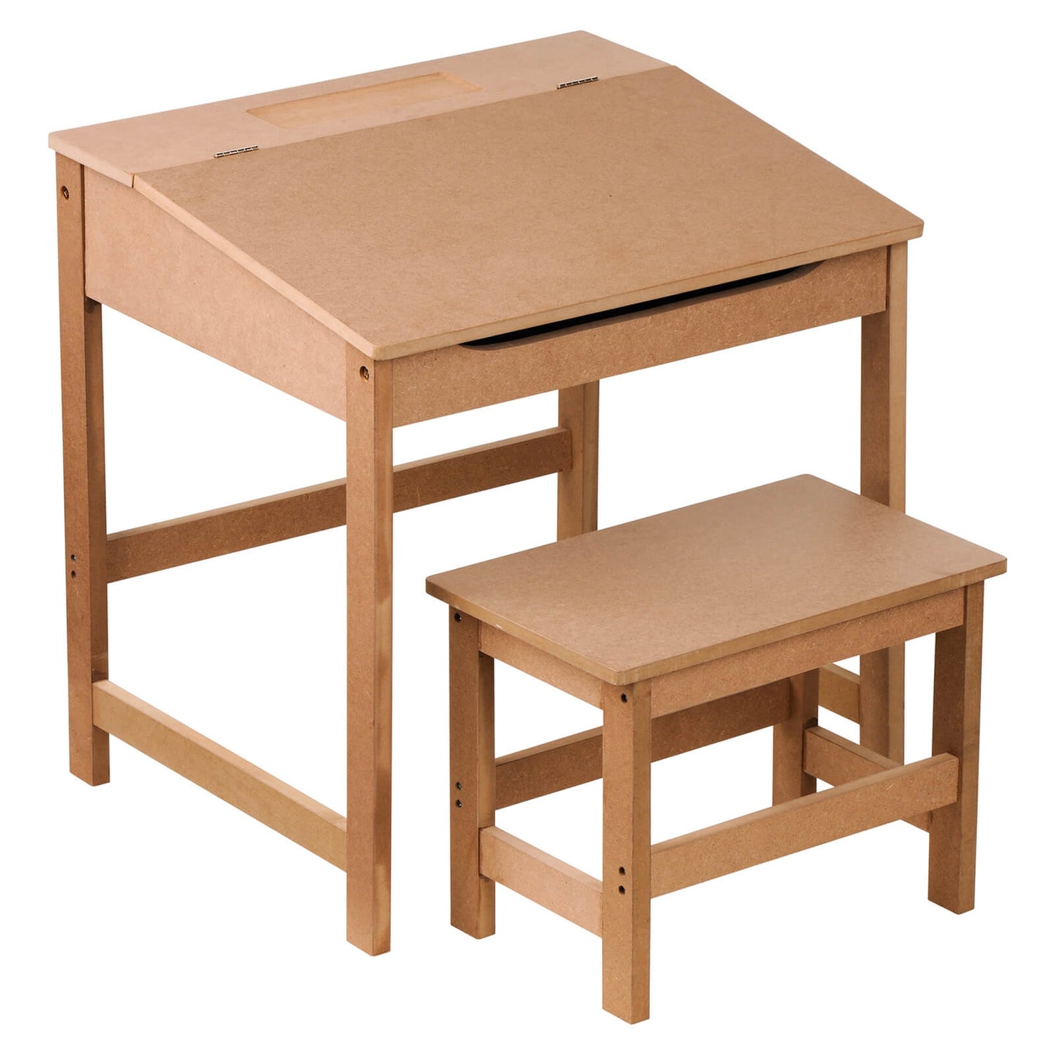Kids Desk and Stool Natural Homebase