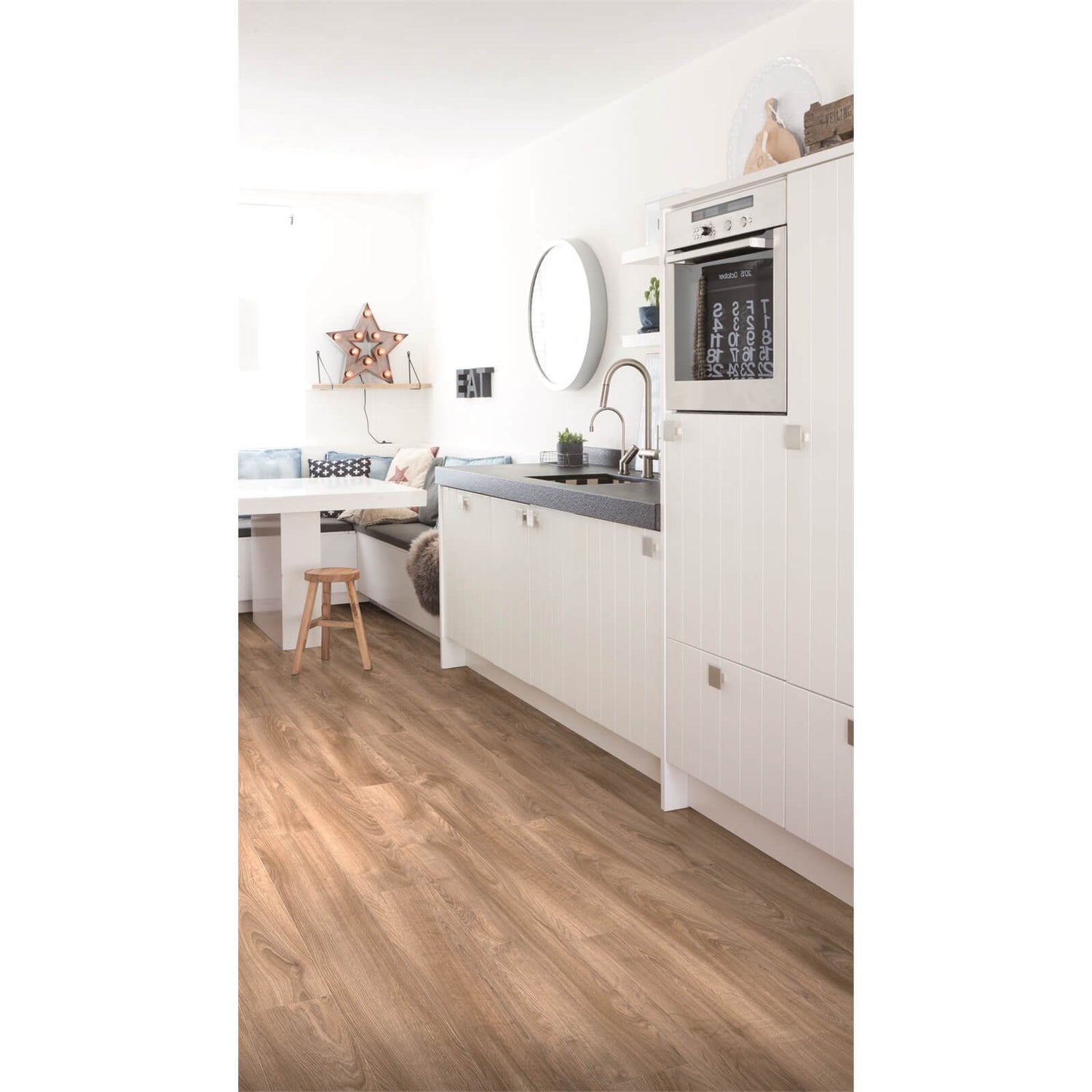 Embossed Luxury Vinyl Click Flooring Stockton Oak Homebase