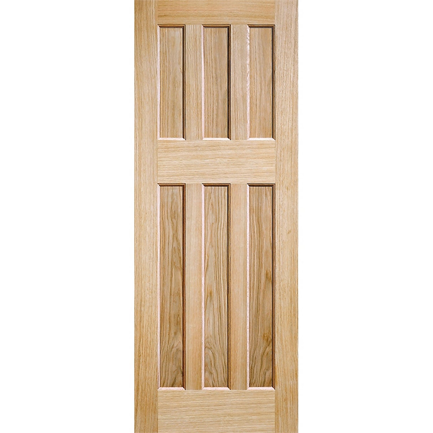 60's Style Oak Internal Door 1981 x 711 x 35mm Homebase
