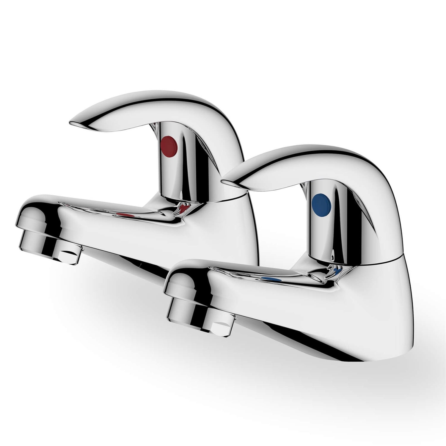 Lodore Basin Pillar Taps Chrome Homebase