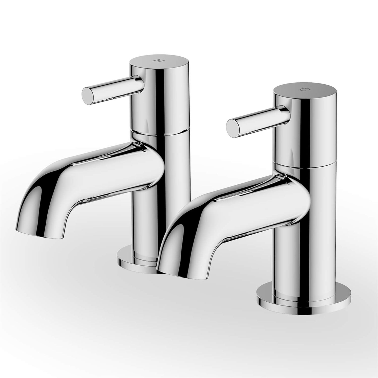 Aber Basin Pillar Taps Chrome Homebase