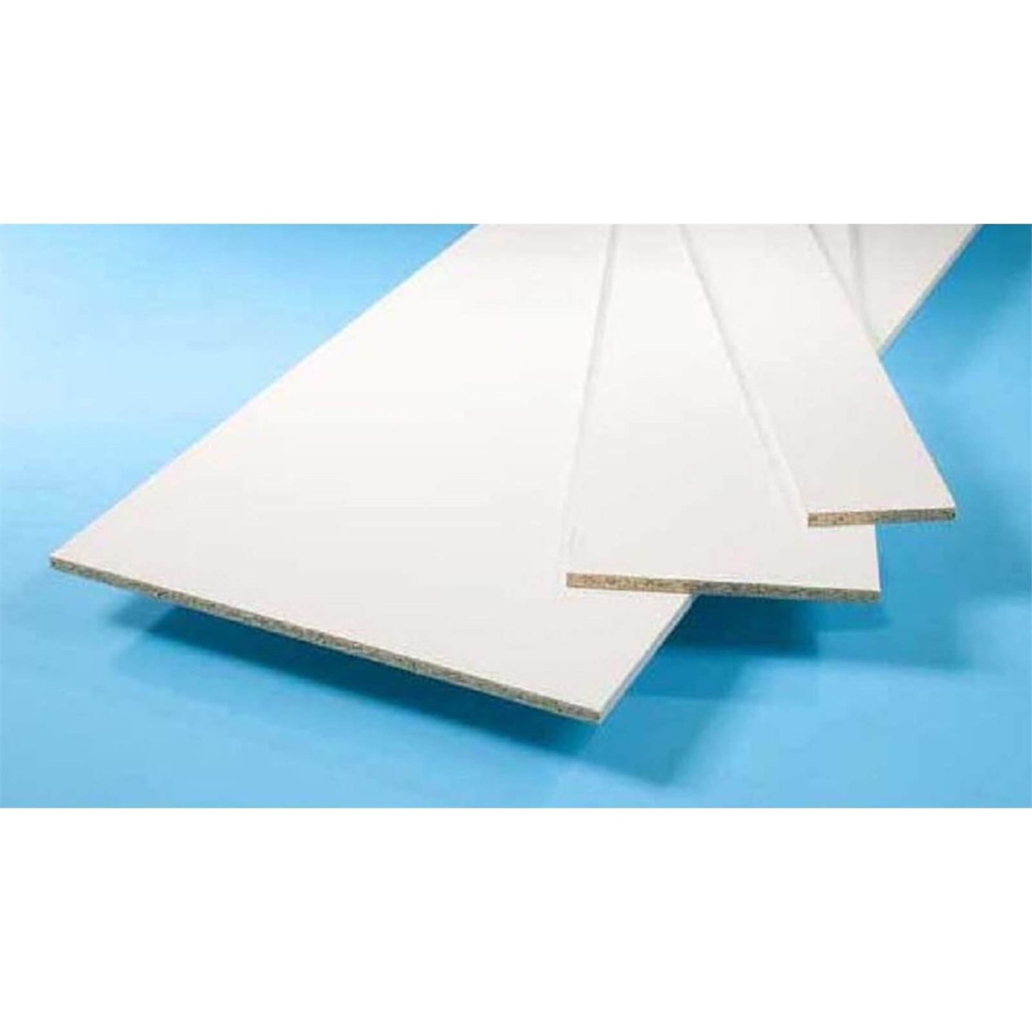 White Furniture Board 15 x 305 x 2440mm Homebase