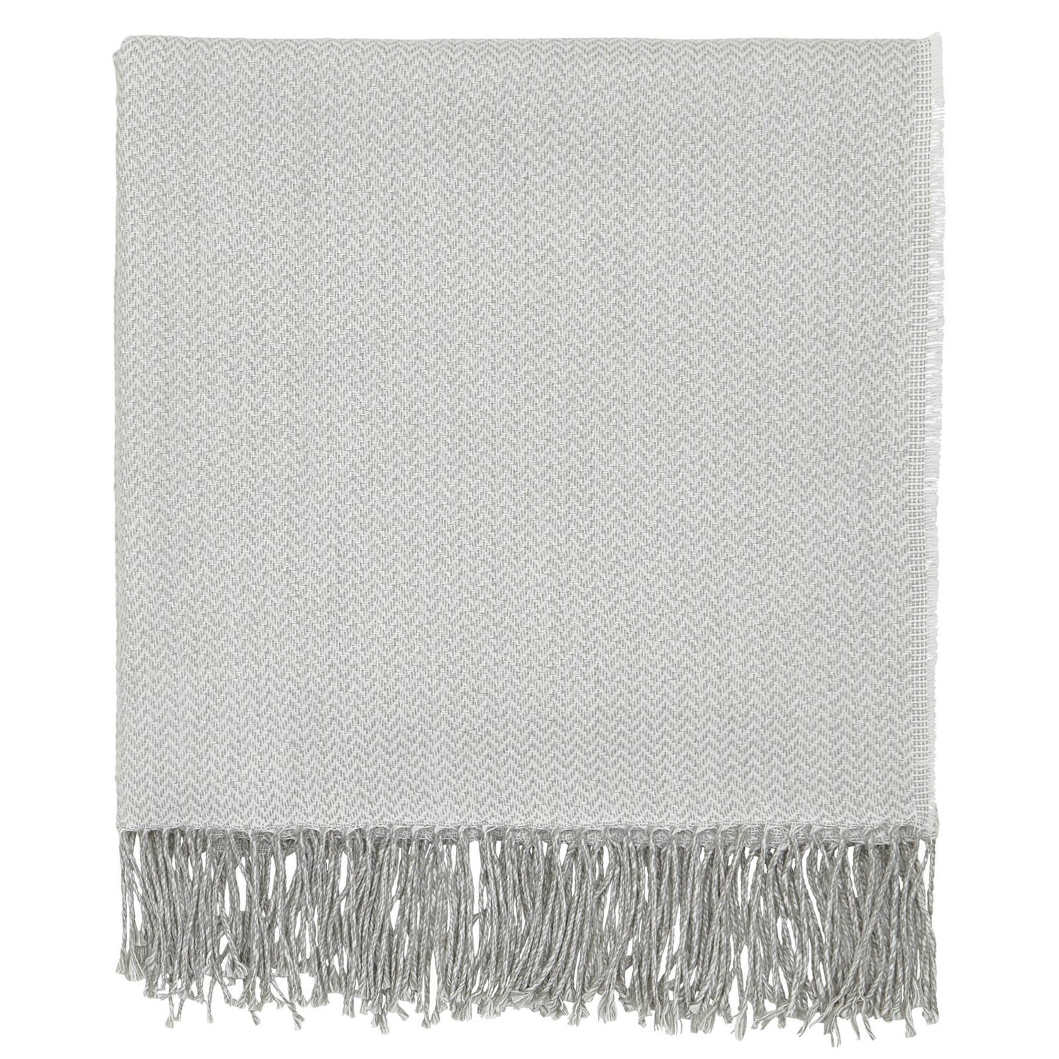 Sanderson Home Sea Kelp Woven Throw 130x170cm Grey Homebase