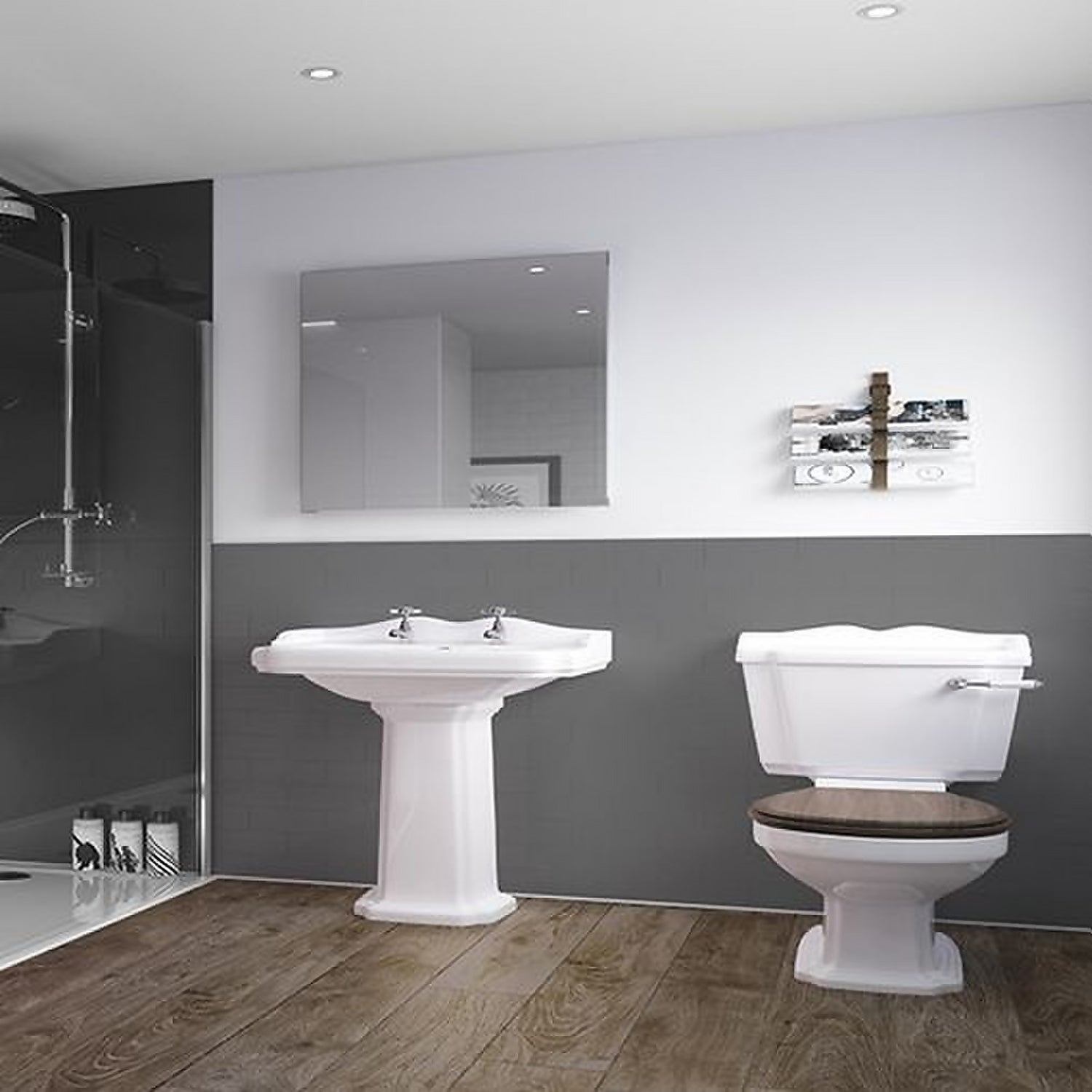 Wetwall Grey 1200mm Wall Panel Composite Homebase