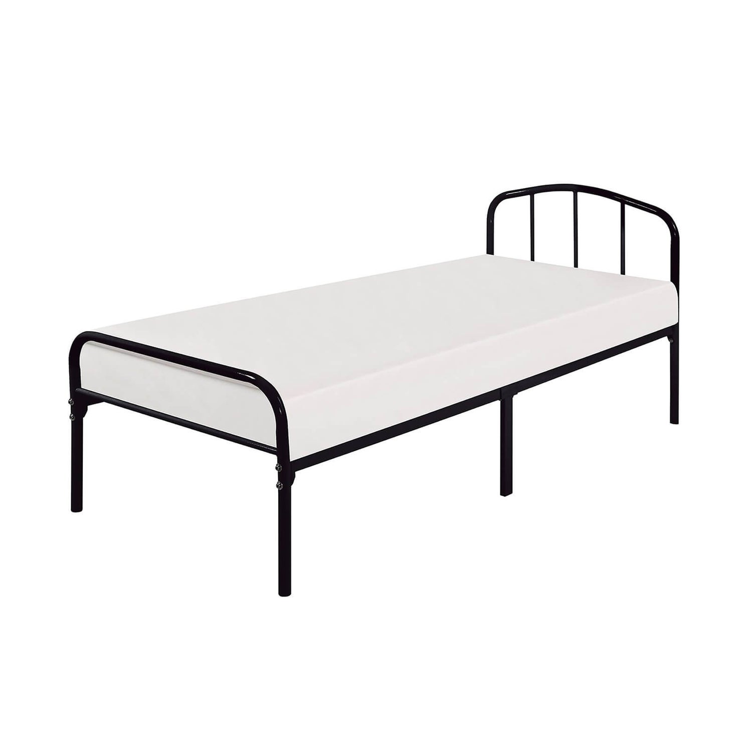 Milton Single Bed Frame Black Homebase