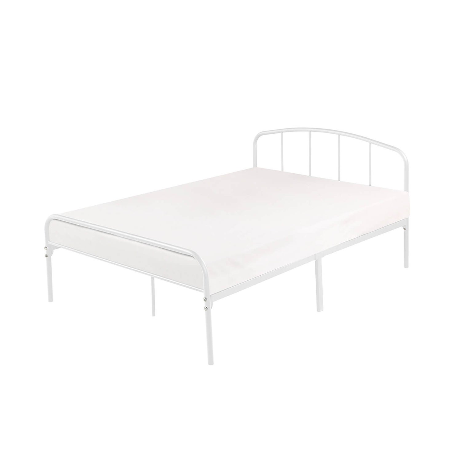Milton Double Bed Frame White Homebase