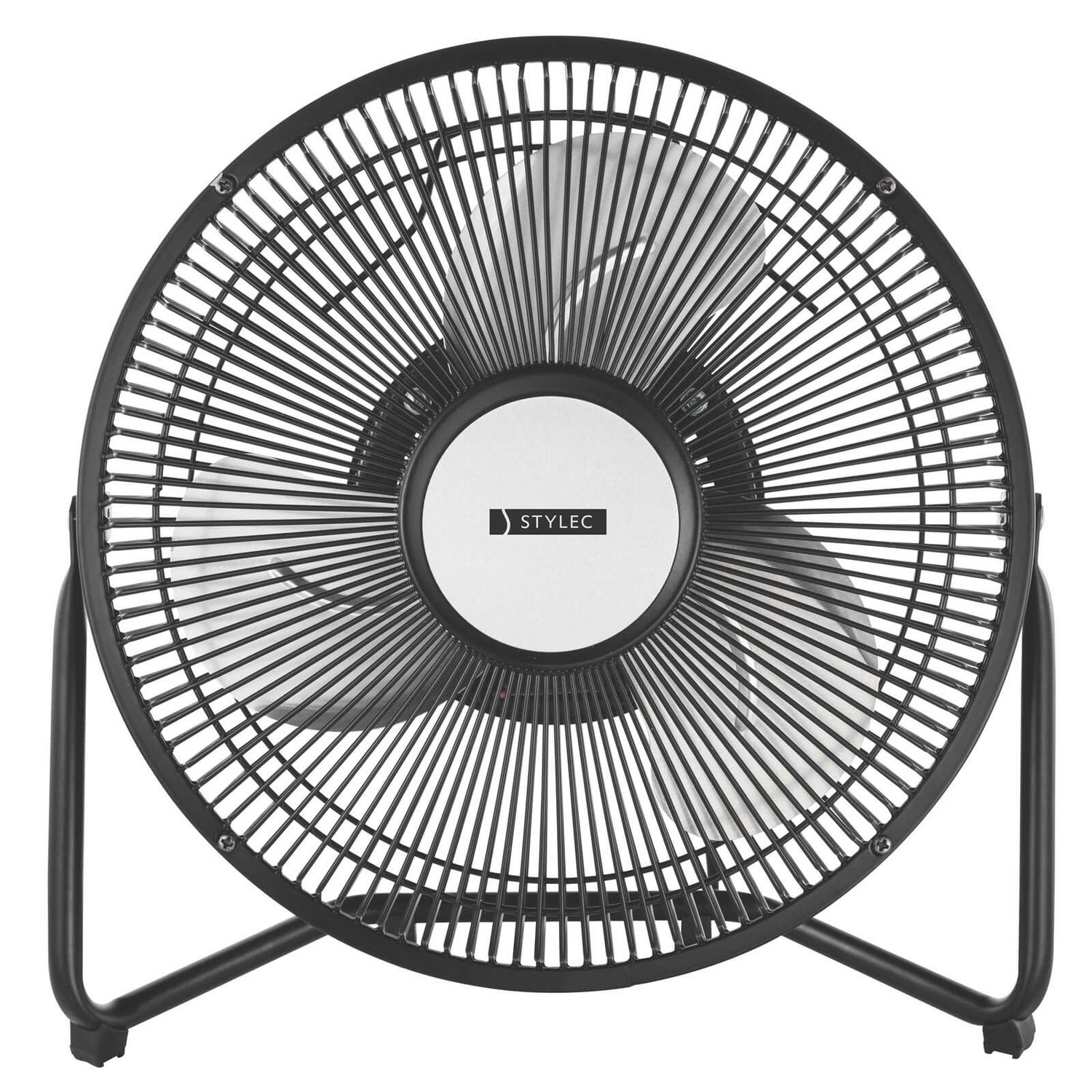 9 Inch Metal Desk Fan Black Homebase