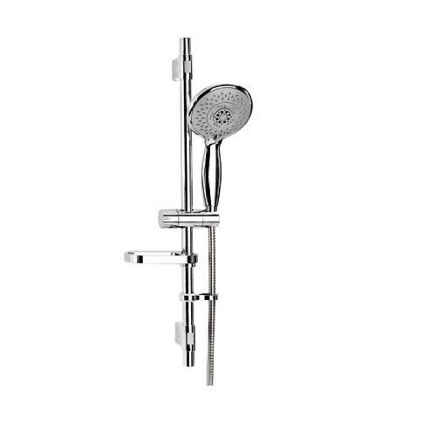 Croydex Contour 4 Function Showerhead, Hose and Rail Set Homebase