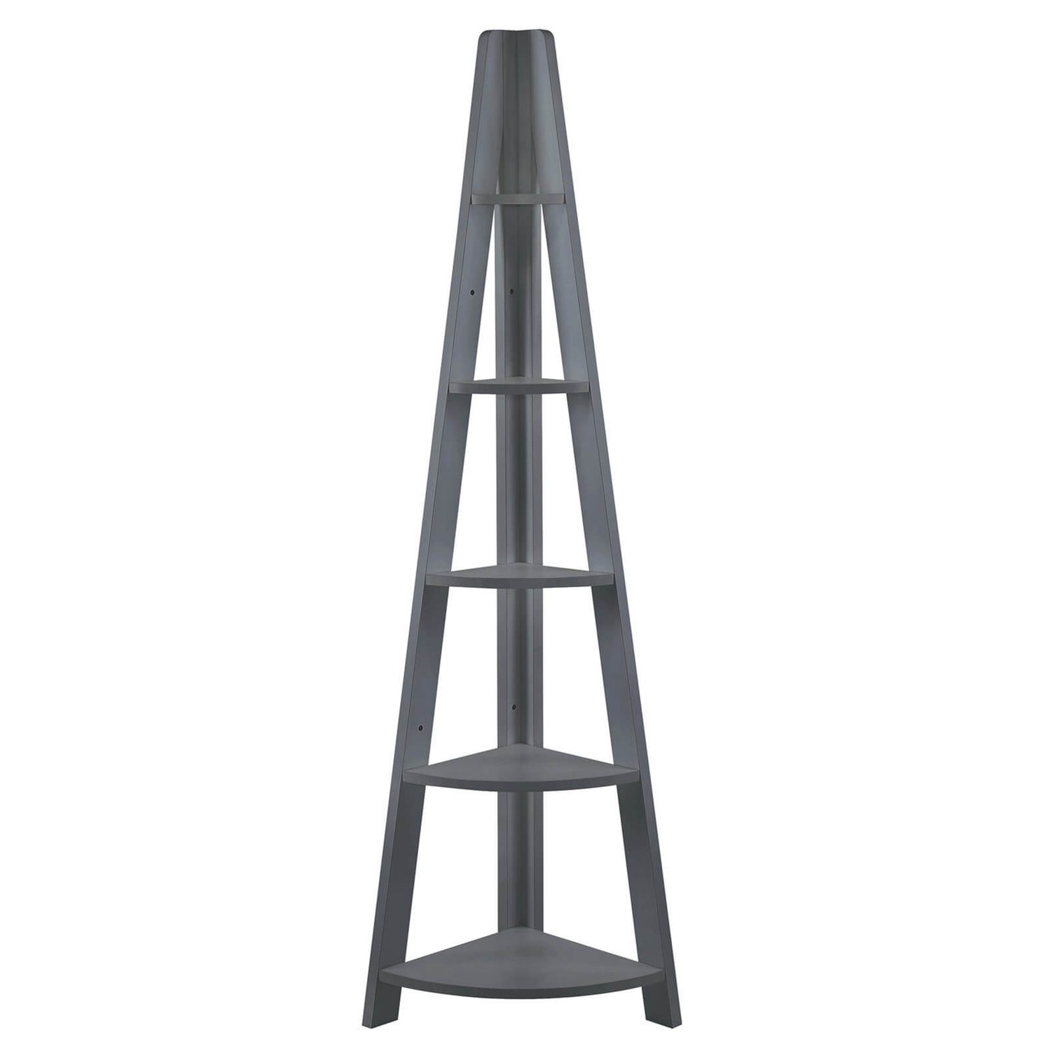 Tiva Corner Ladder Shelving Black Homebase