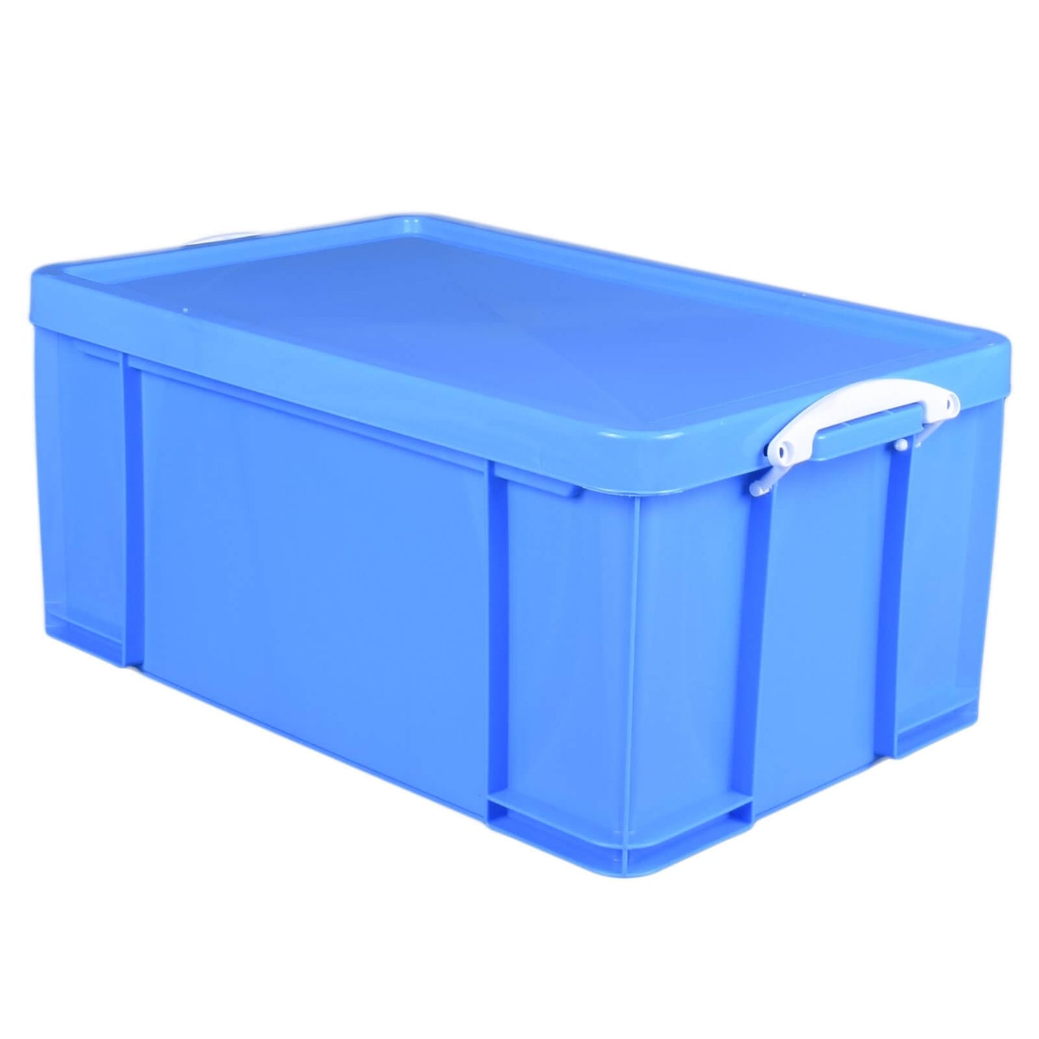 Really Useful Storage Box Neon Blue 64L Homebase