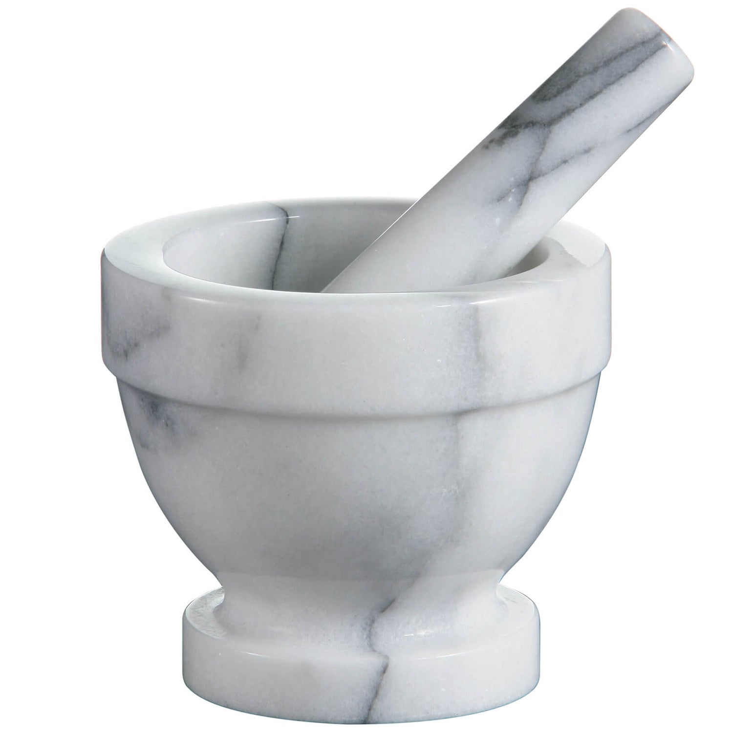 White Marble Large Mortar and Pestle Homebase