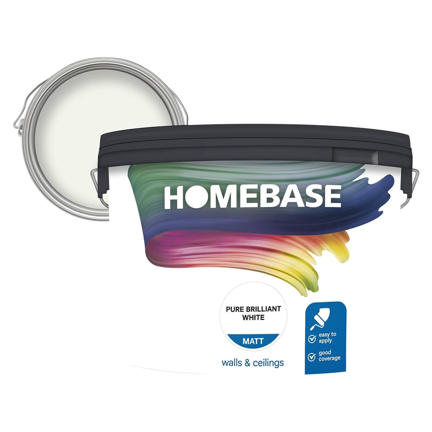 Homebase Matt Paint Pure Brilliant White 10L Homebase