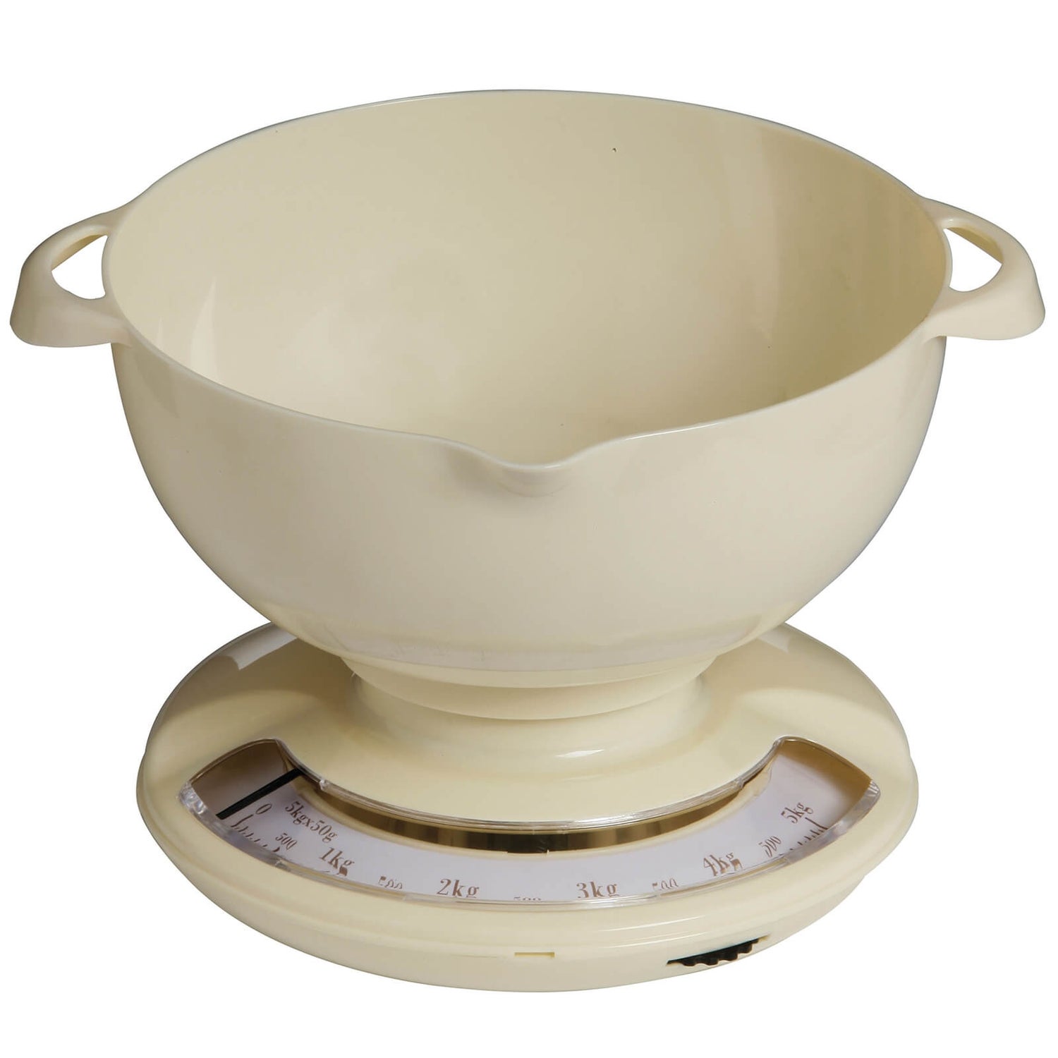 Cream Plastic Kitchen Scale 5kg Homebase