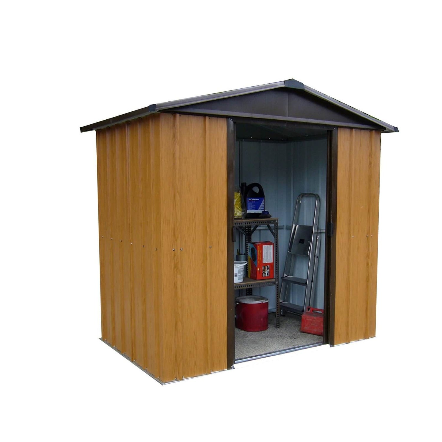 6x4.5ft Wood Effect Shed (includes Steel Floor Frame kit) Homebase